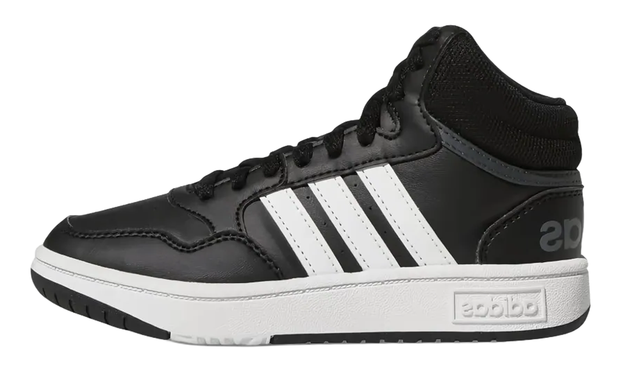 Hoops Mid GS "Core Black Cloud White Grey"