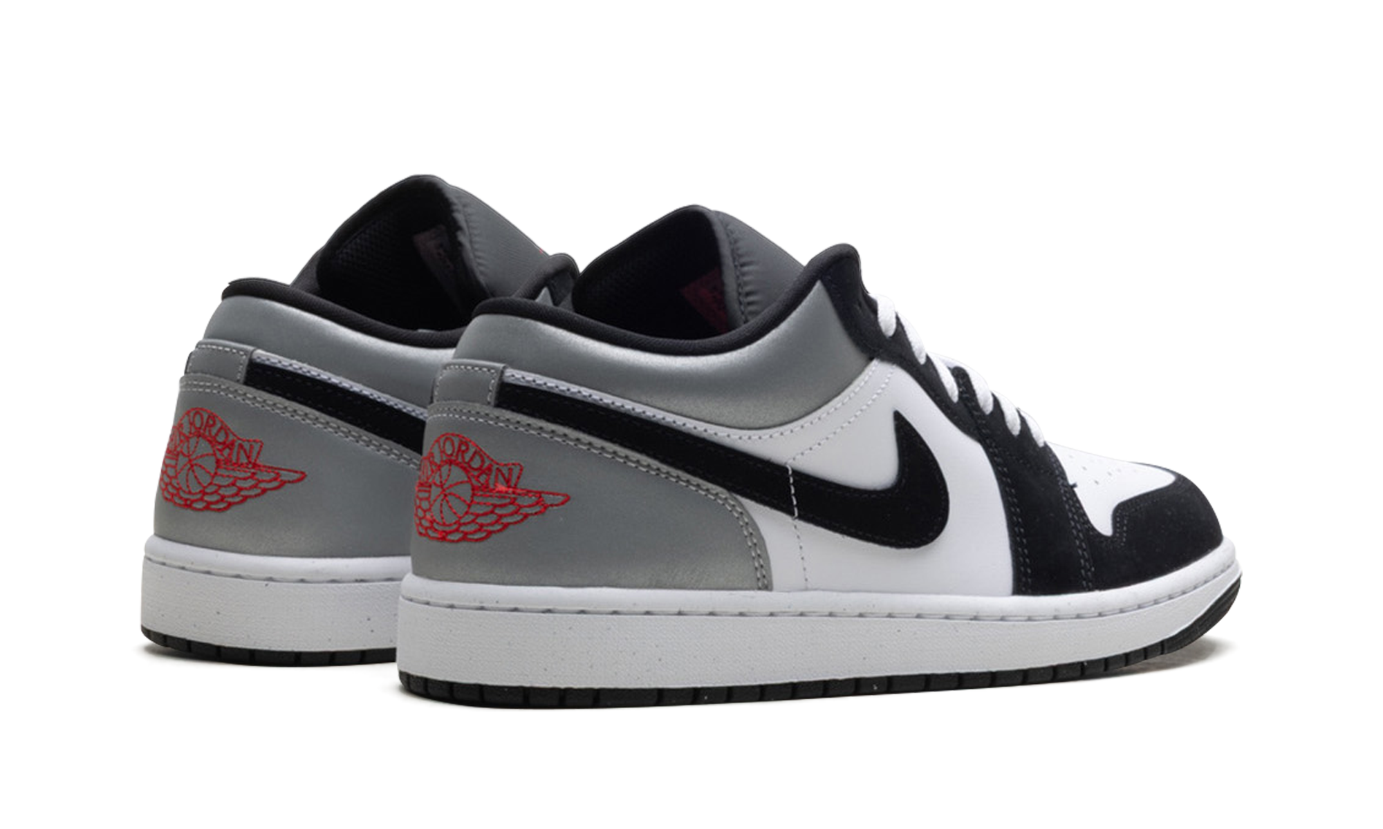 Jordan 1 Low Se "White Fire Red Black Matte Silver"