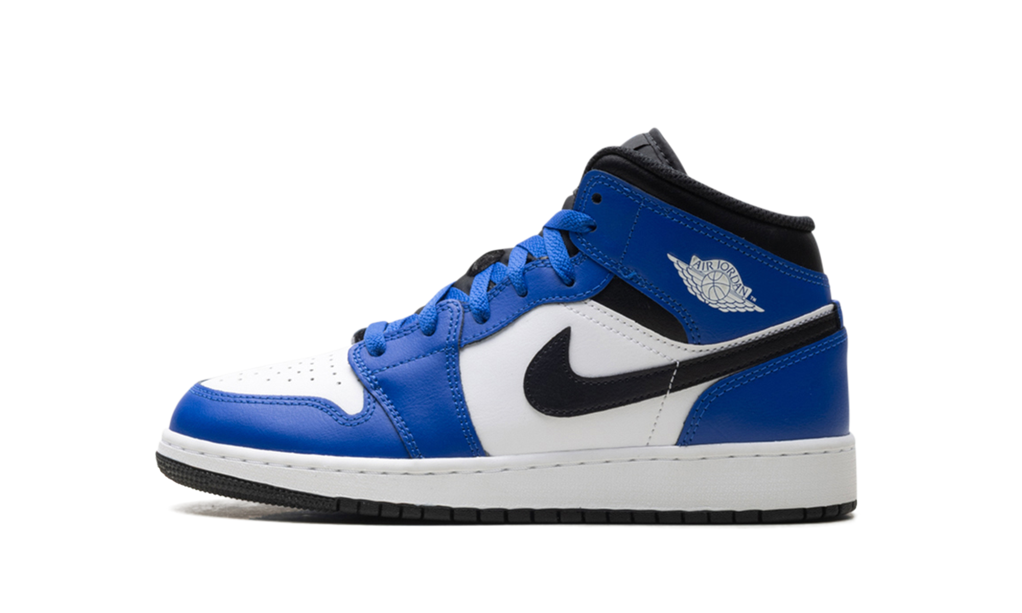 Jordan 1 Mid GS "Game Royal White Black"