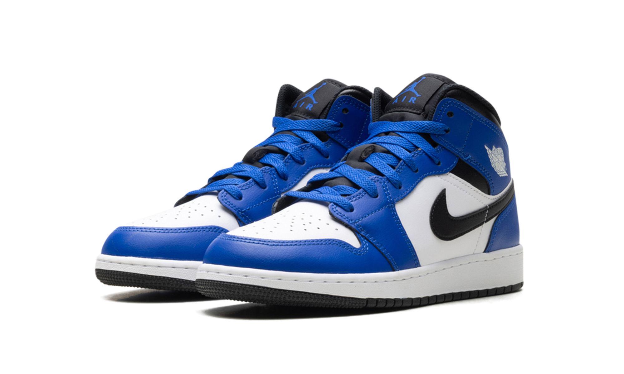 Jordan 1 Mid GS "Game Royal White Black"