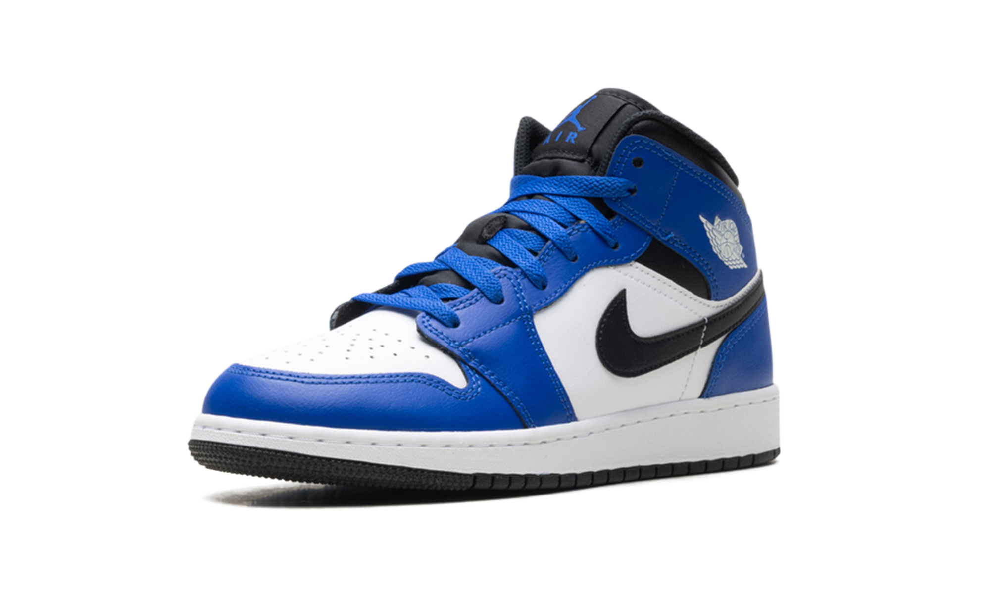 Jordan 1 Mid GS "Game Royal White Black"