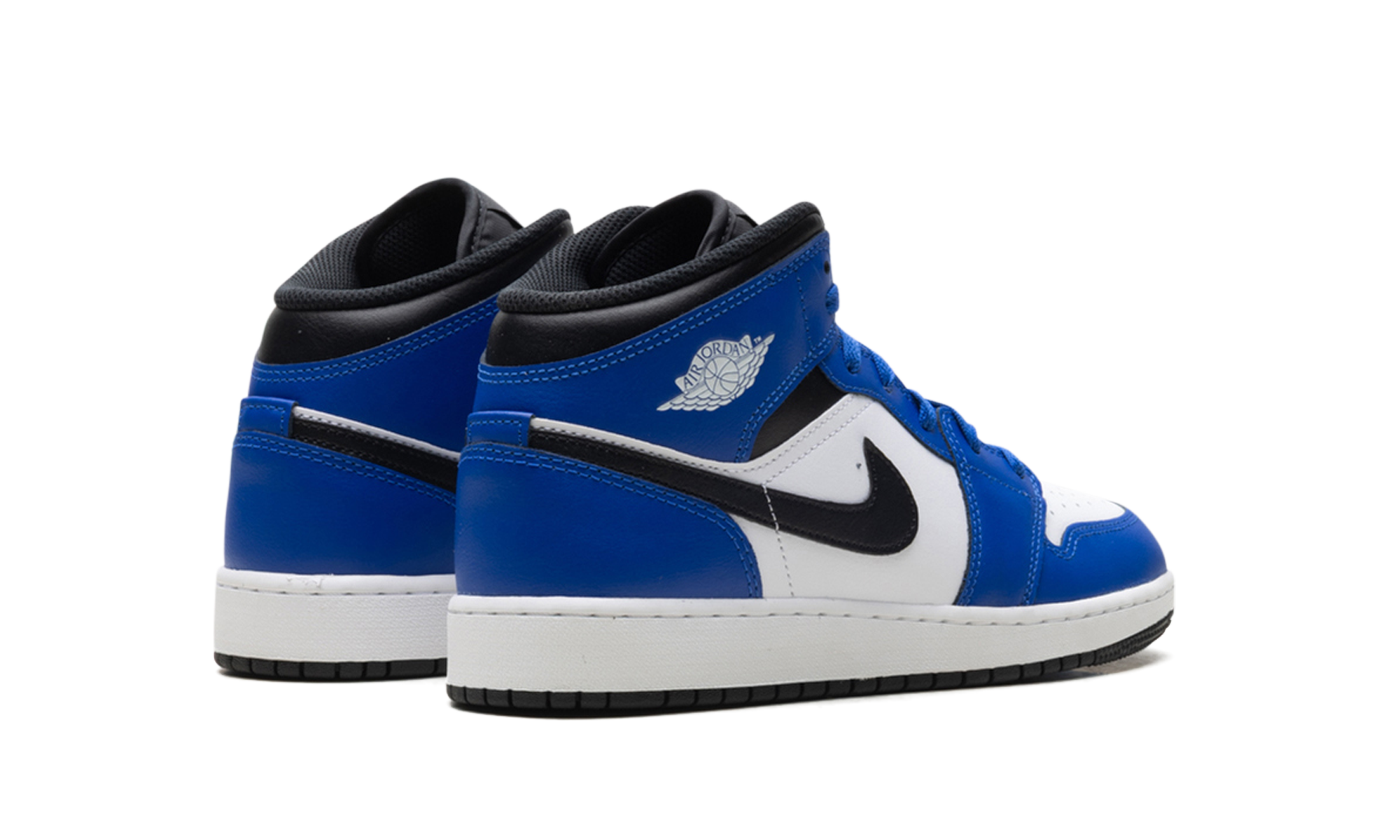 Jordan 1 Mid GS "Game Royal White Black"