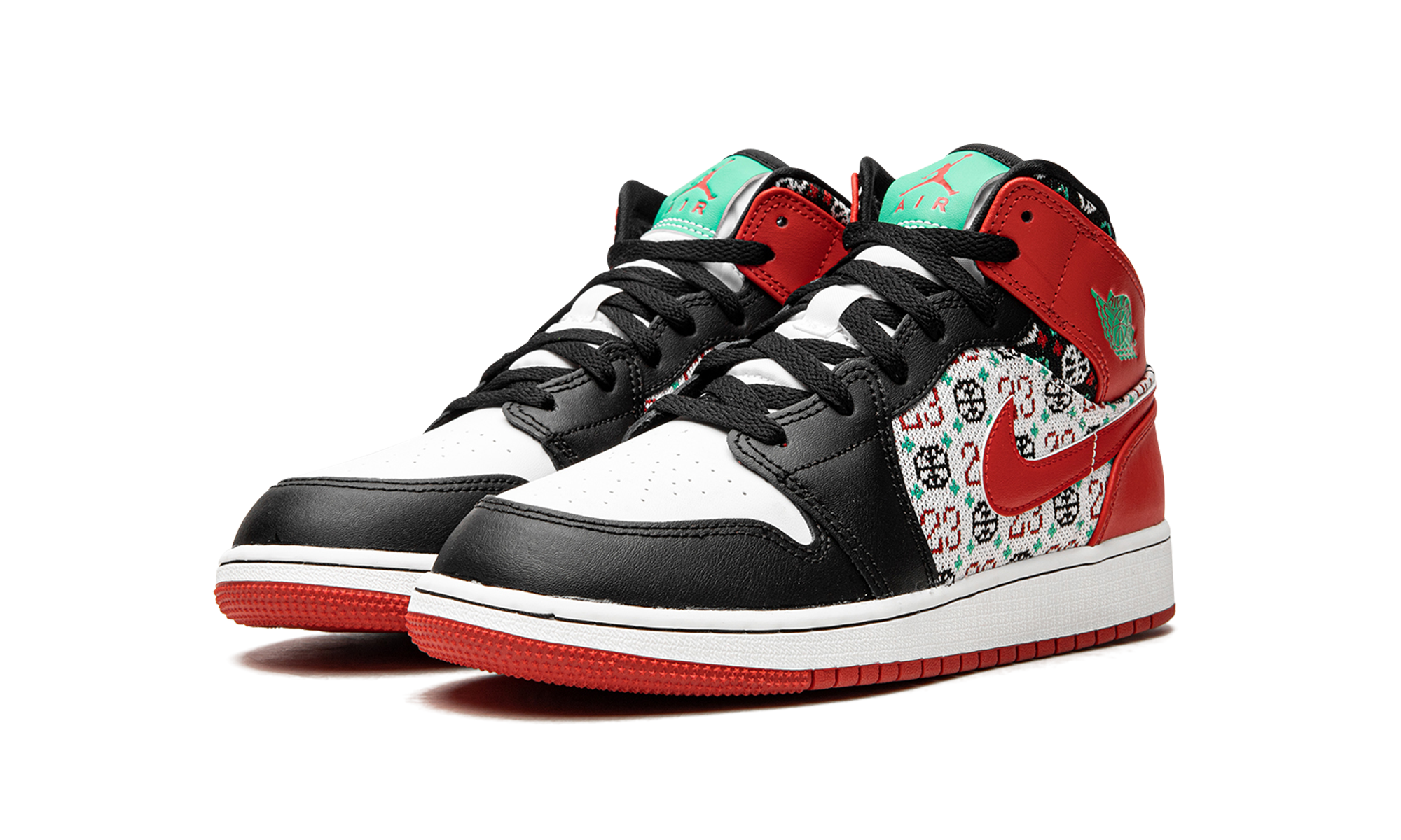 Jordan 1 Mid GS "Ugly Christmas Sweater"