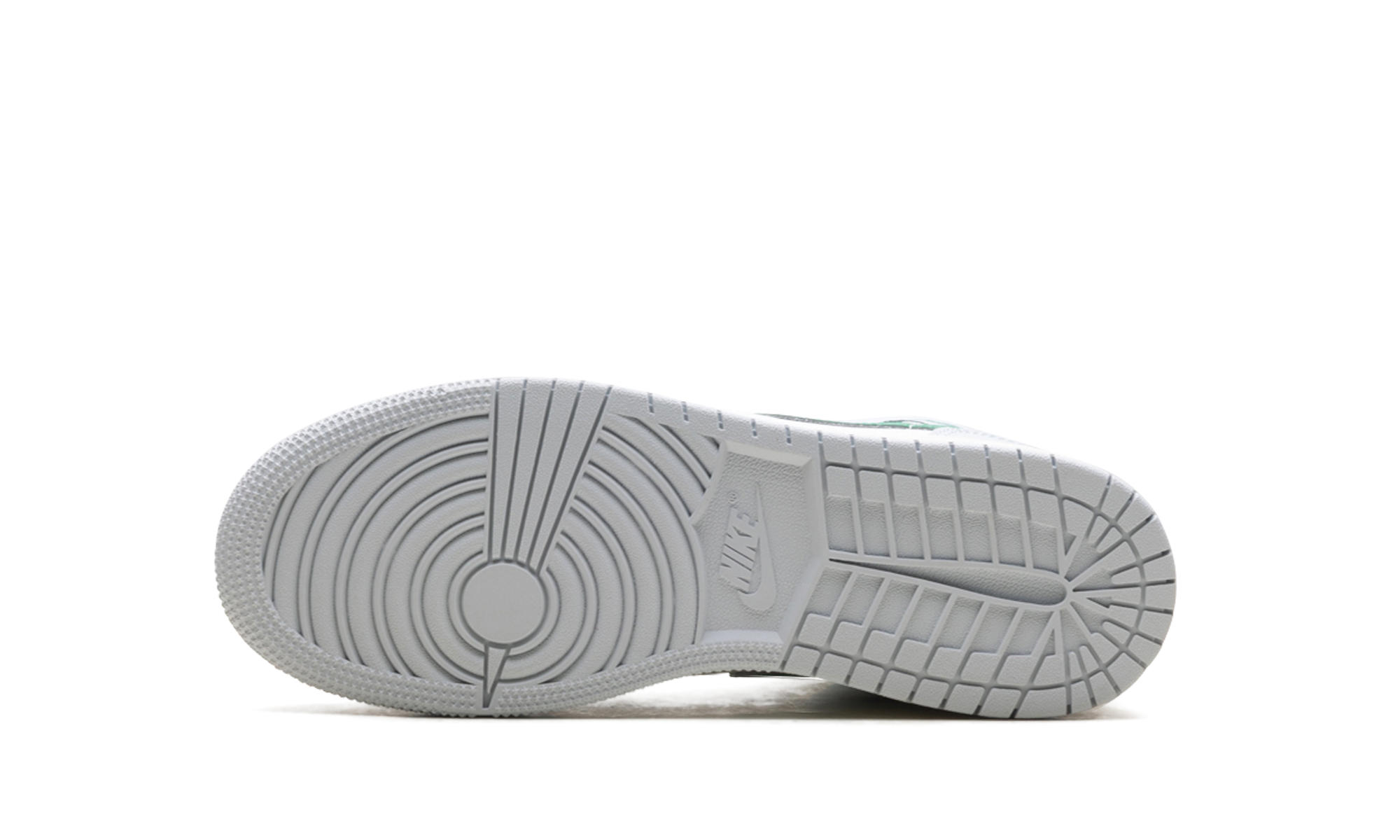 Jordan 1 Mid GS "White Pure Platinum Pine Green"