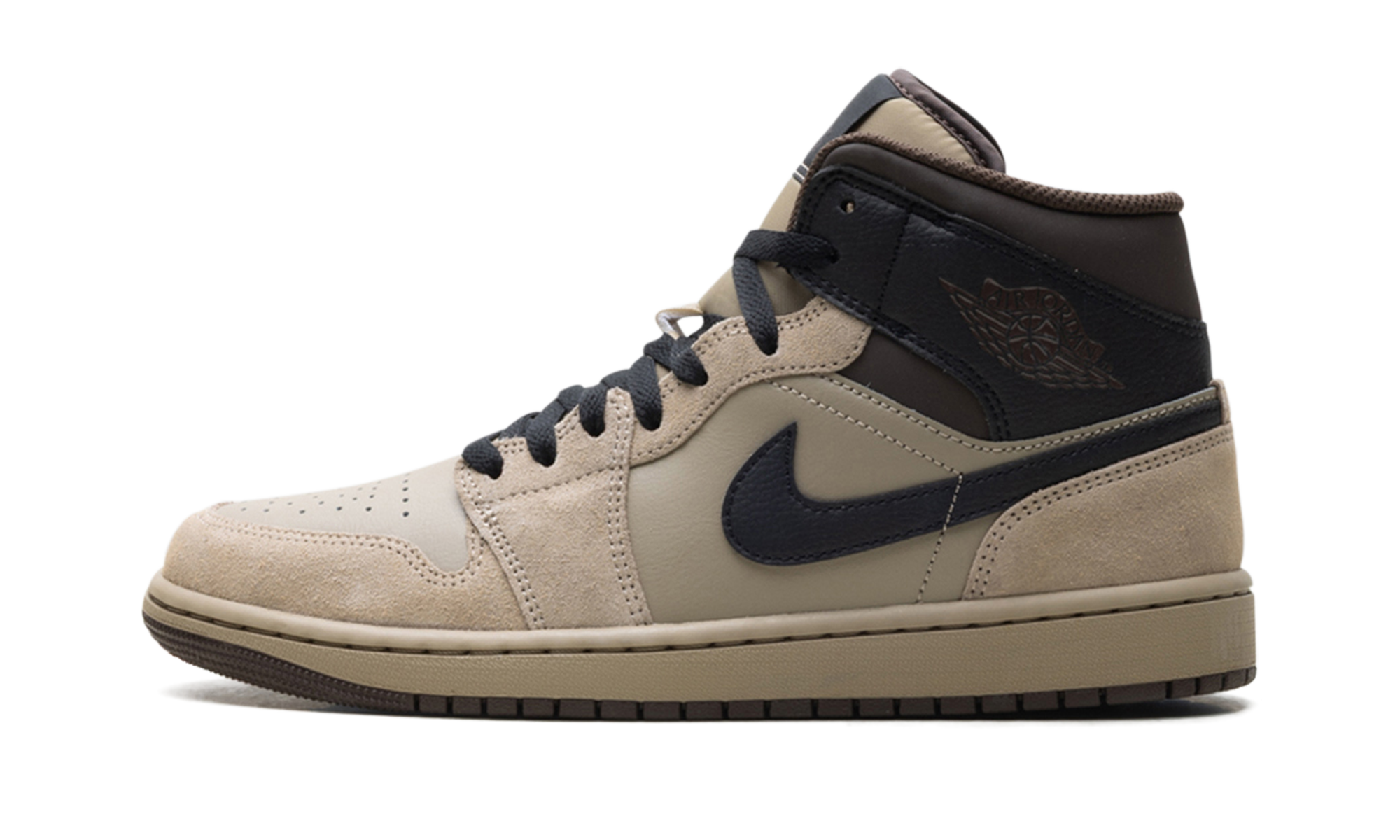 Jordan 1 Mid "Khaki Baroque Brown"