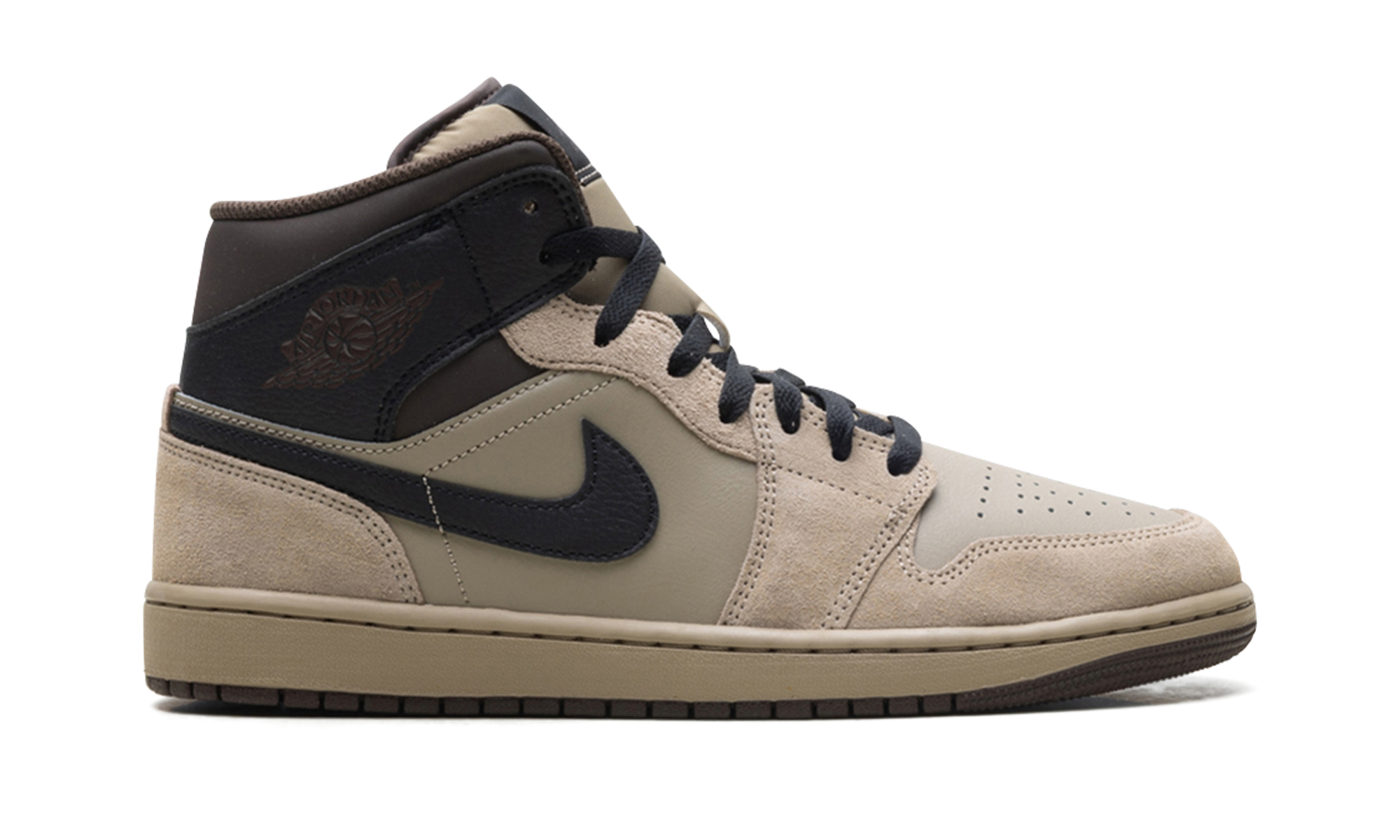 Jordan 1 Mid "Khaki Baroque Brown"