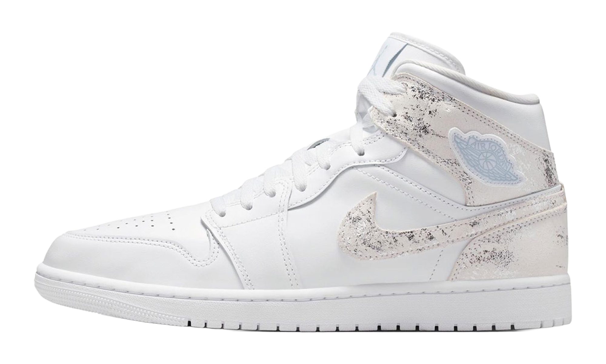 Jordan 1 Mid Se "Distressed White Field Silver"