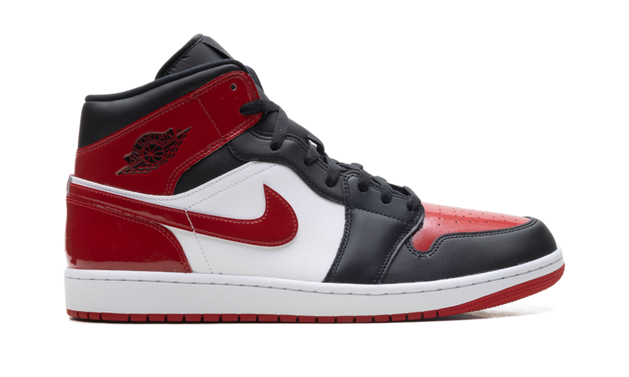 Jordan 1 Mid Se "Patent Bred Toe"