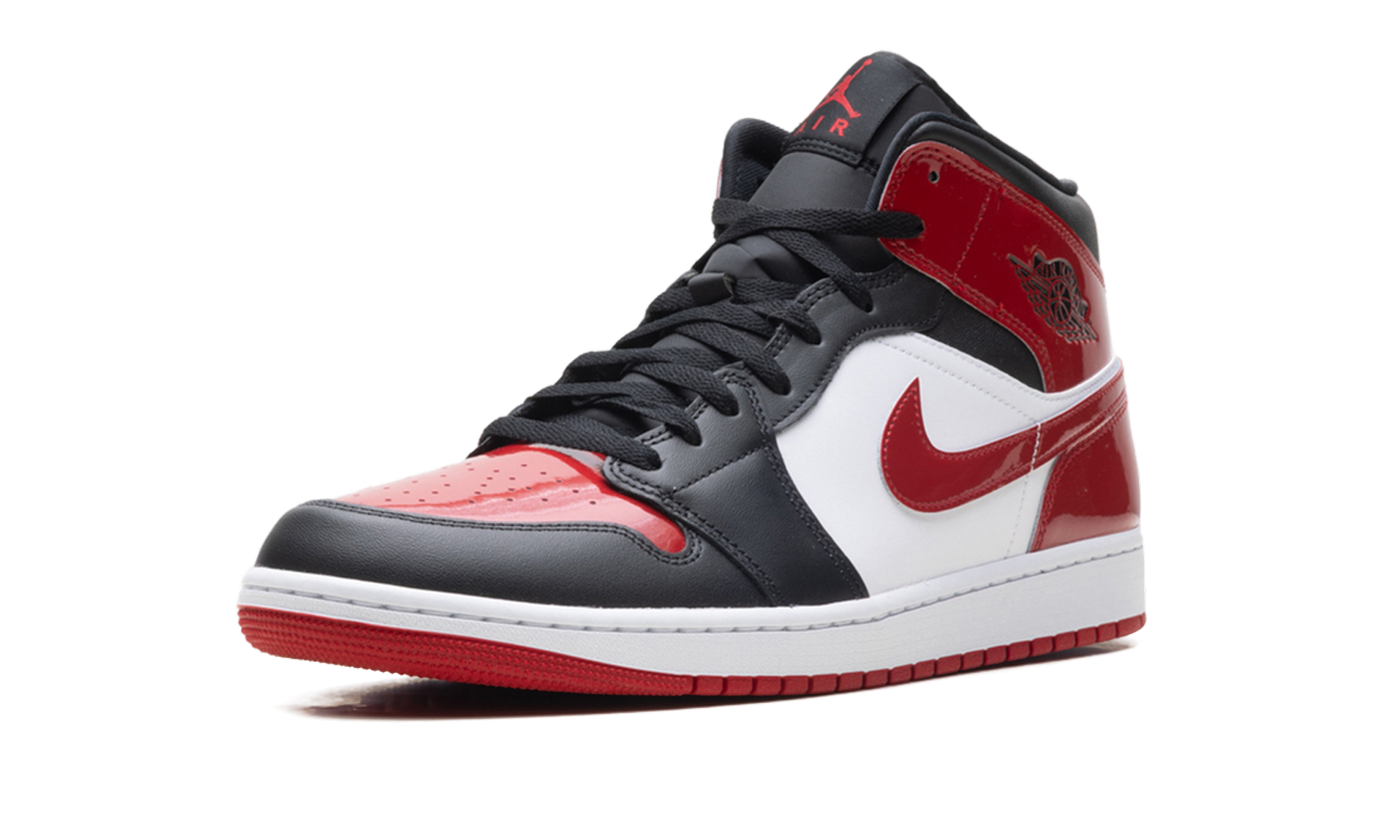 Jordan 1 Mid Se "Patent Bred Toe"