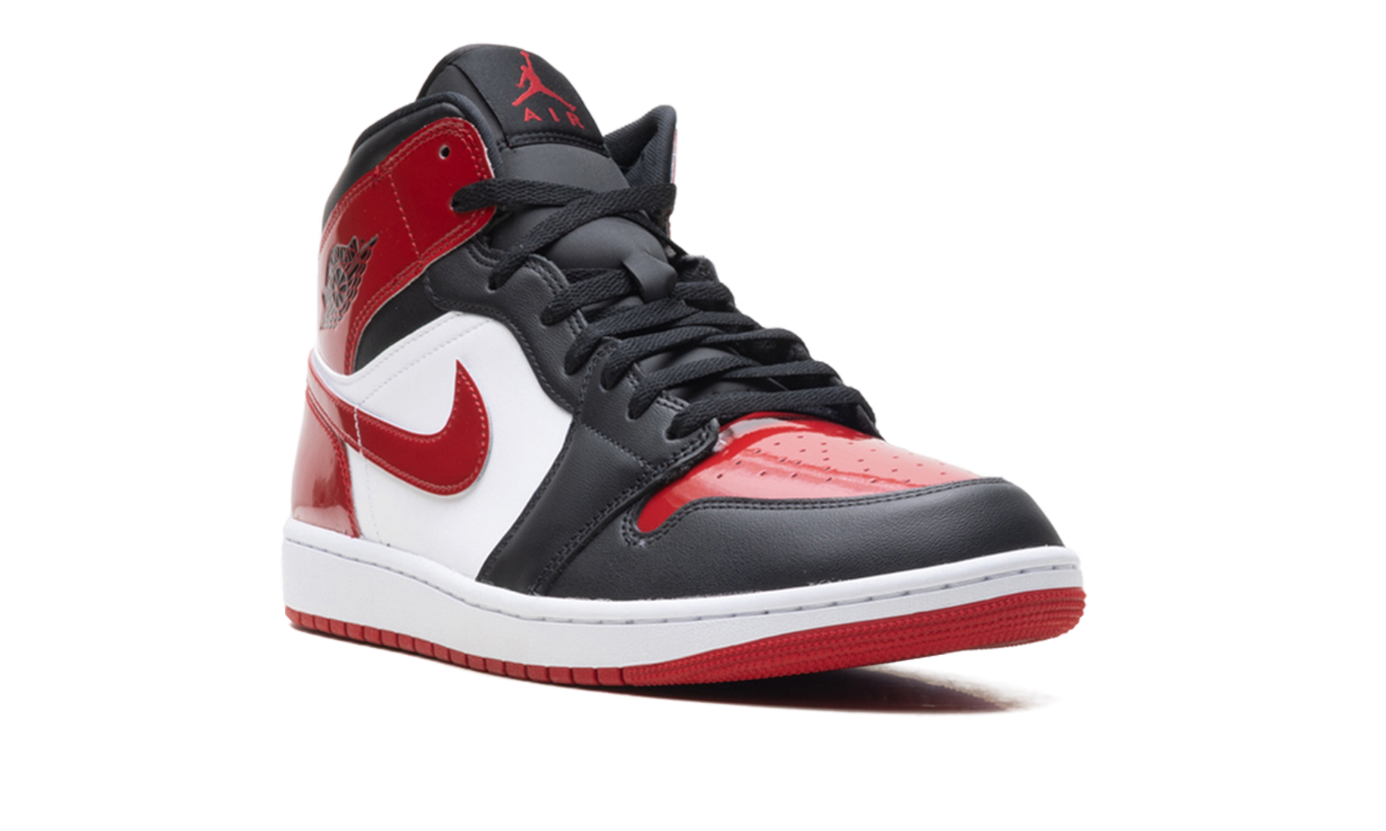 Jordan 1 Mid Se "Patent Bred Toe"