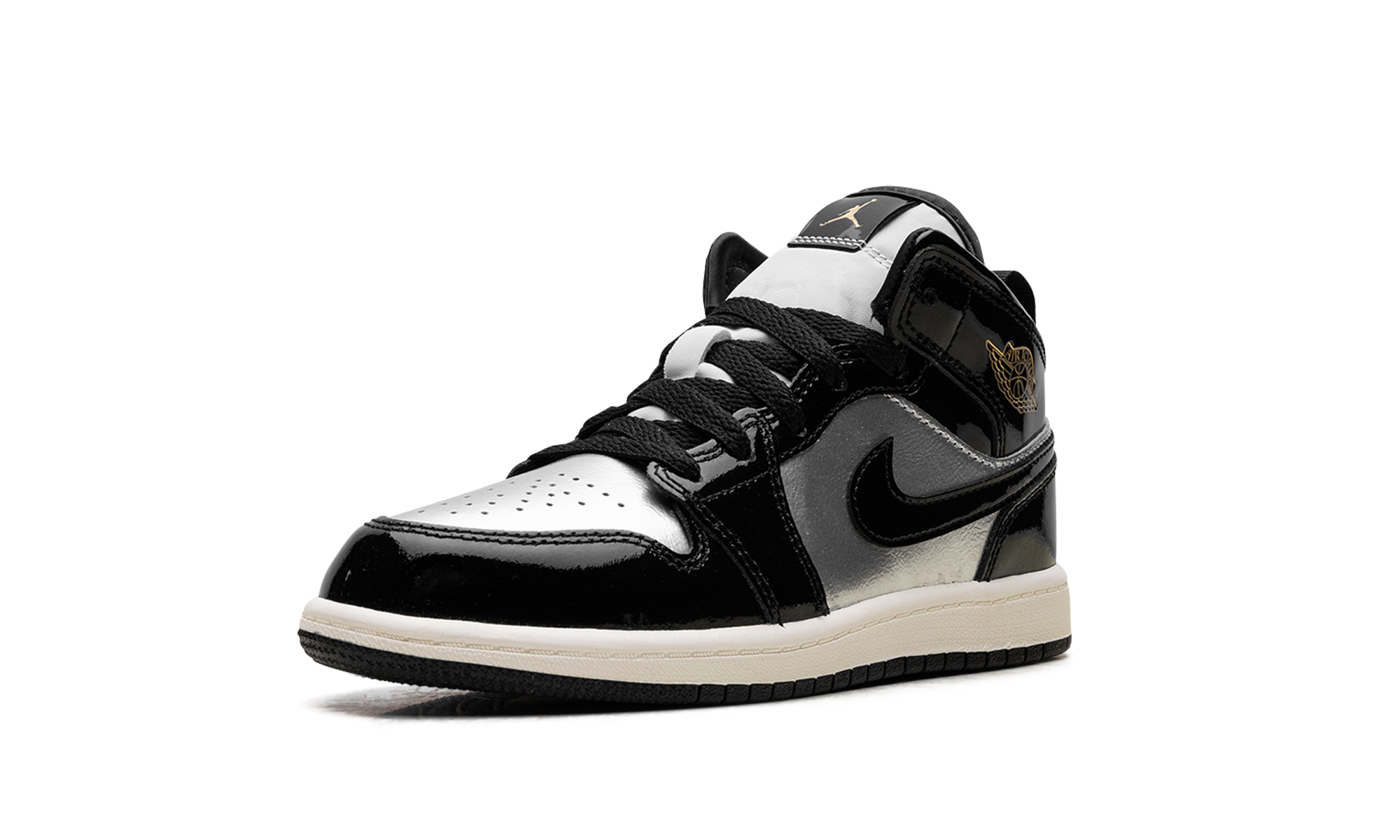 Jordan 1 Mid Se Ps "Black Metallic Silver Sail Metallic Gold"