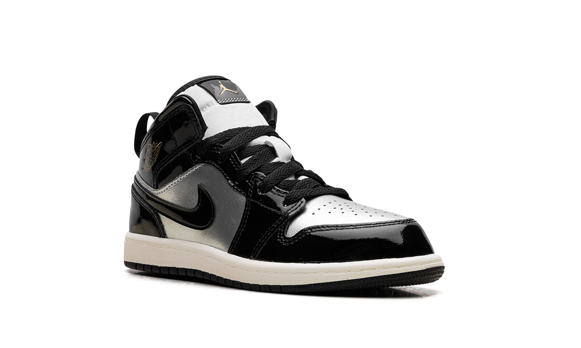 Jordan 1 Mid Se Ps "Black Metallic Silver Sail Metallic Gold"