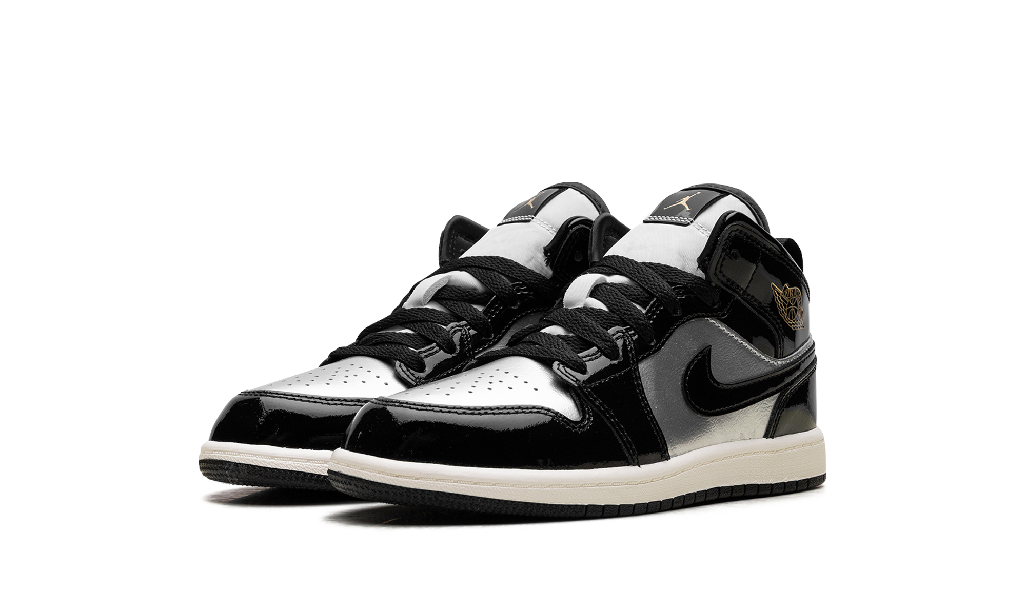 Jordan 1 Mid Se Ps "Black Metallic Silver Sail Metallic Gold"