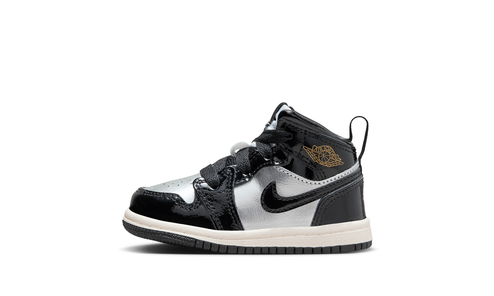 Jordan 1 Mid Se Td "Black Metallic Silver Sail Metallic Gold"