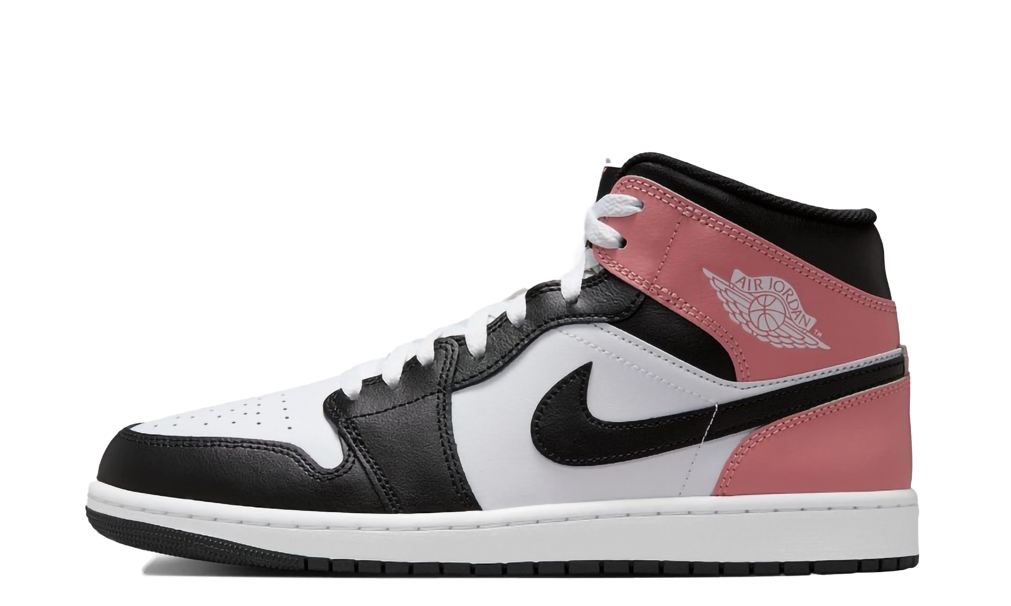 Jordan 1 Mid "White Rust Pink Black"