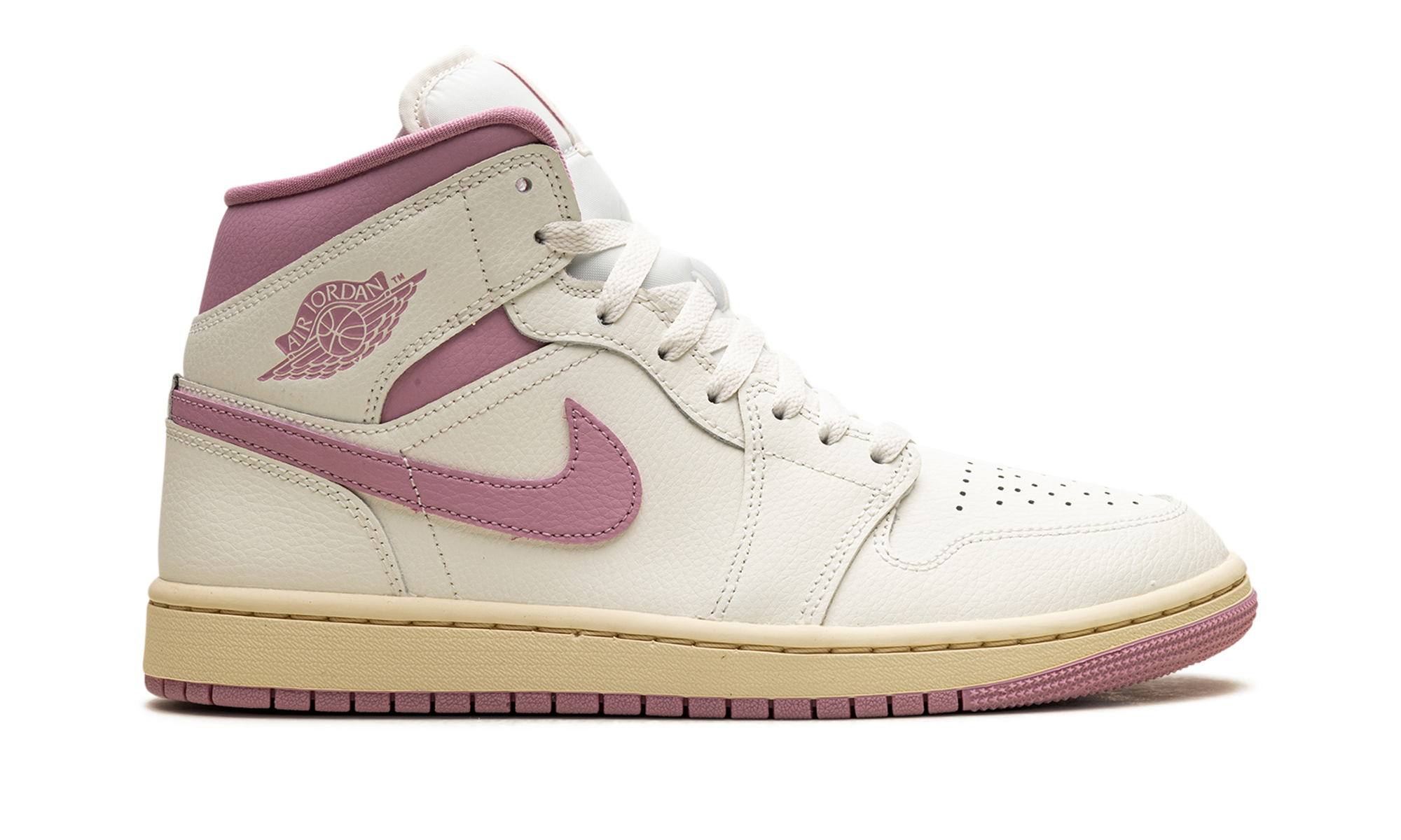 Jordan 1 Mid Women "Sail Pink Coconut Milk"