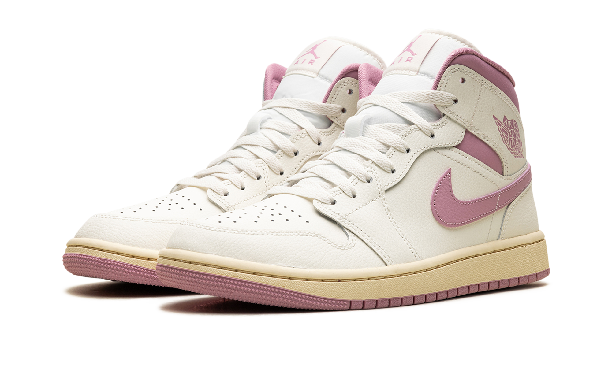 Jordan 1 Mid Women "Sail Pink Coconut Milk"