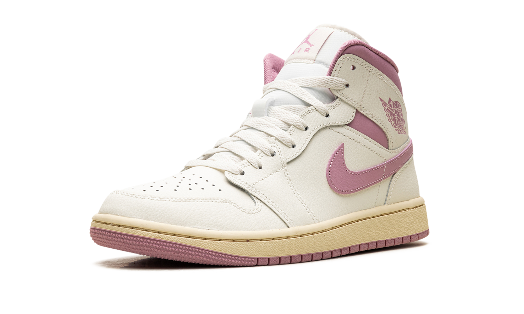 Jordan 1 Mid Women "Sail Pink Coconut Milk"