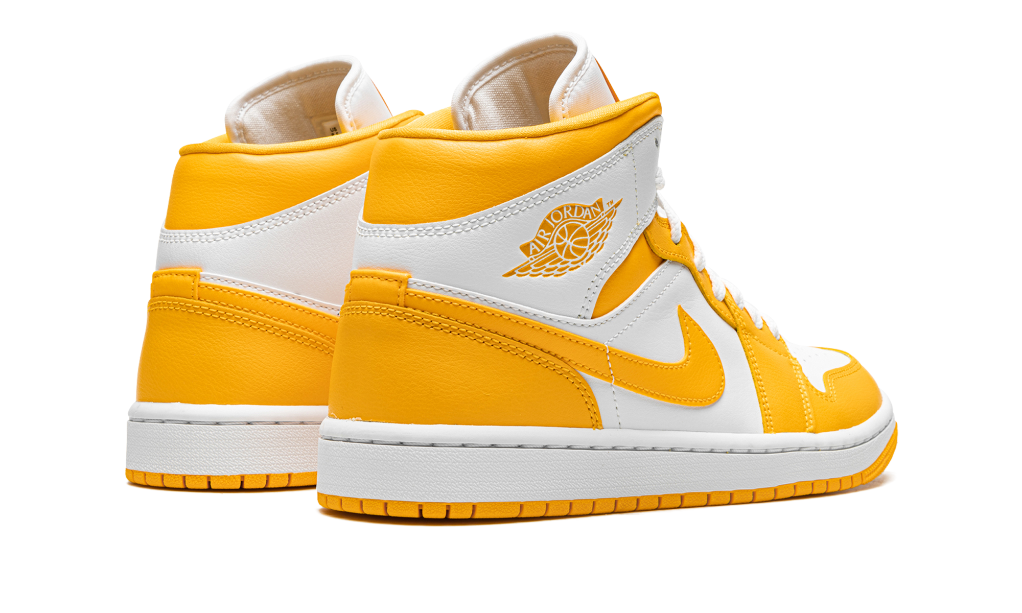 Jordan 1 Mid Women "White / University Gold"