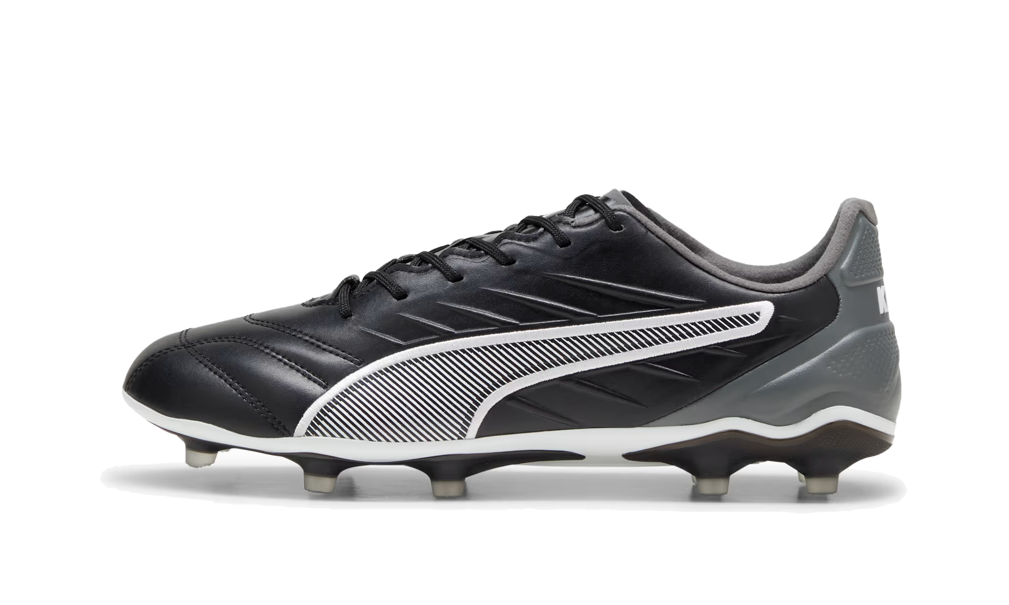King Pro Fg/ag Football Boots "Puma Black / Puma White / Cool Dark Gray"