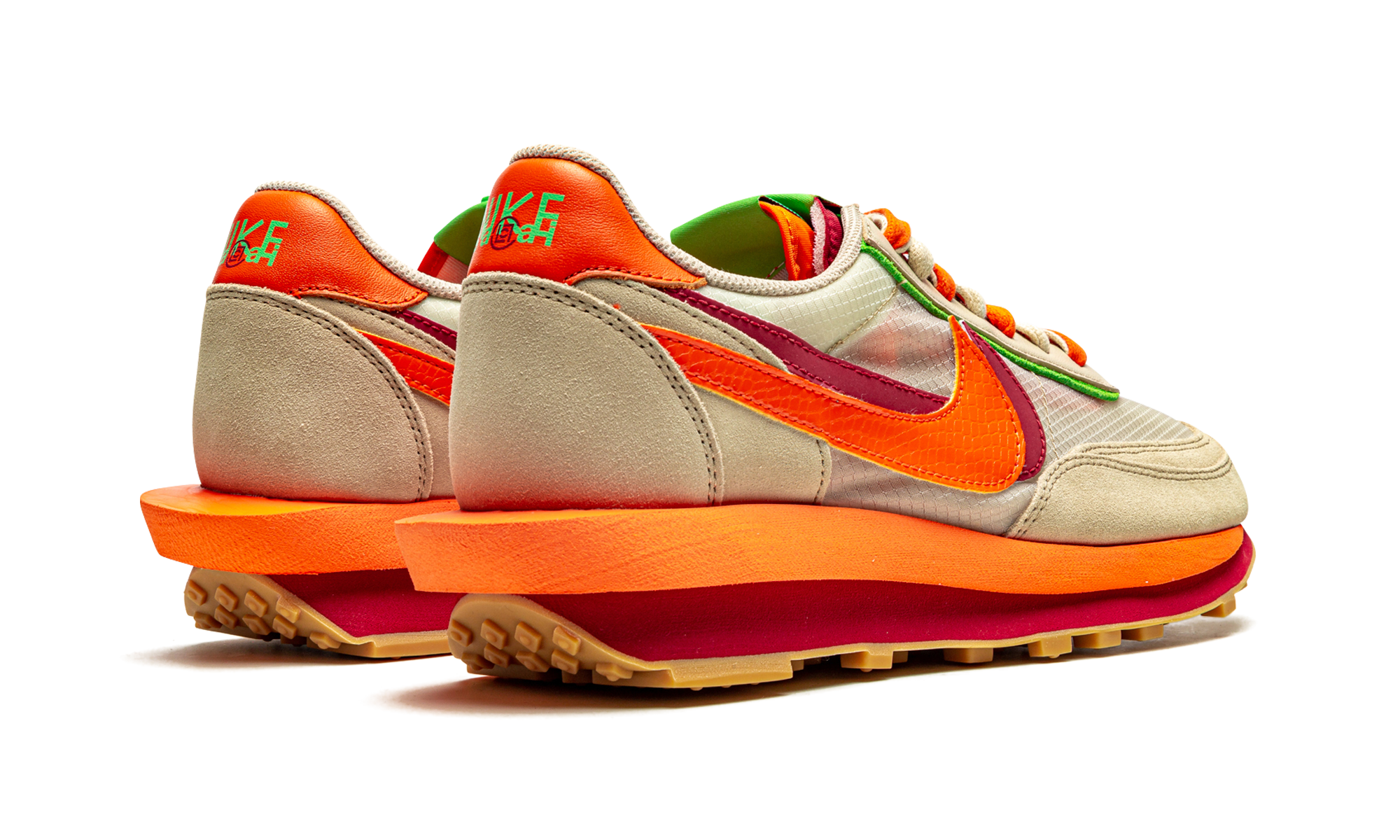 Ldwaffle "Sacai X Clot - Net Orange Blaze"