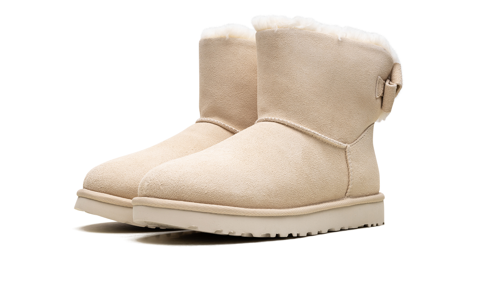 Mini Bailey Suede Bow Women "Cream"