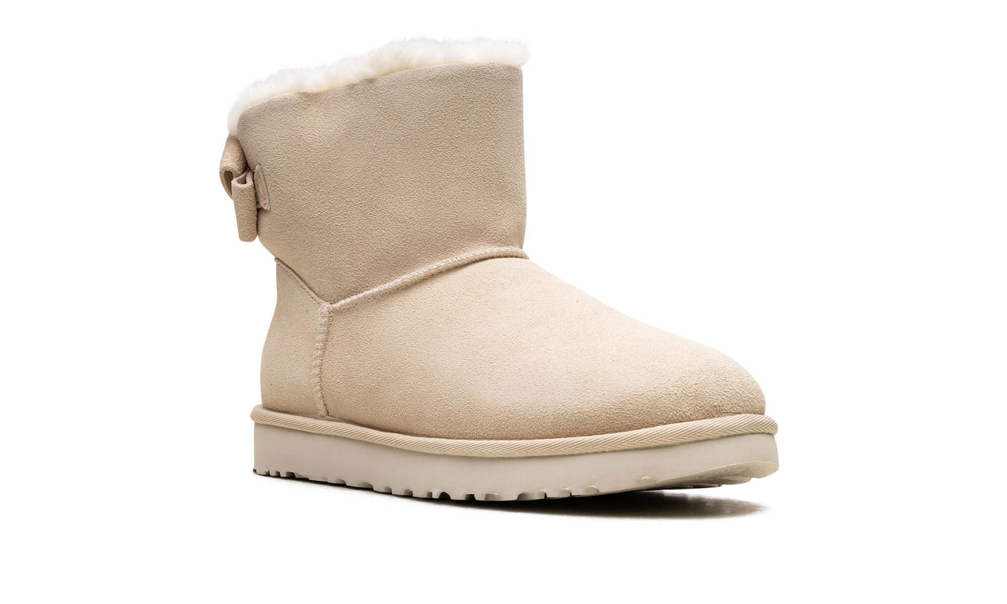 Mini Bailey Suede Bow Women "Cream"