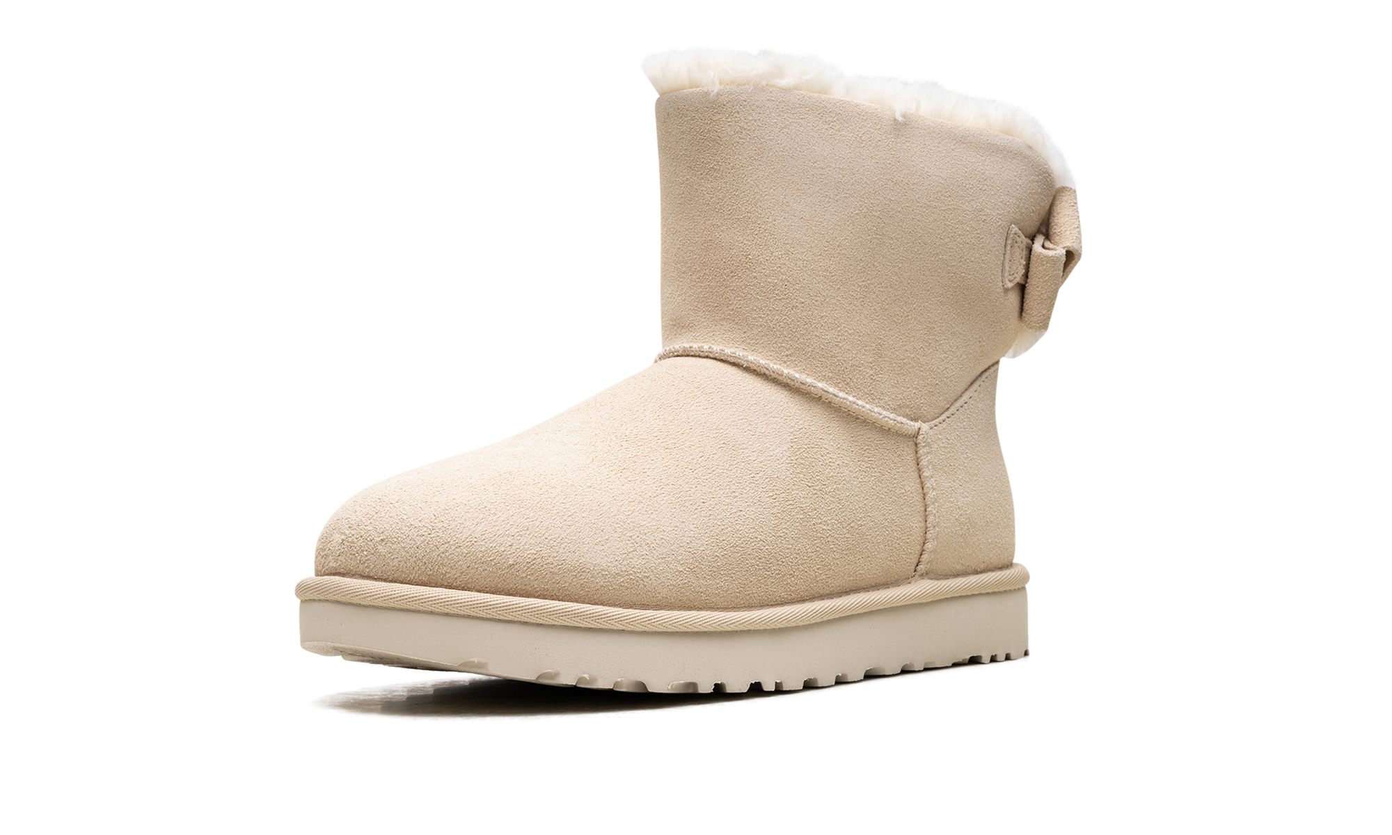 Mini Bailey Suede Bow Women "Cream"