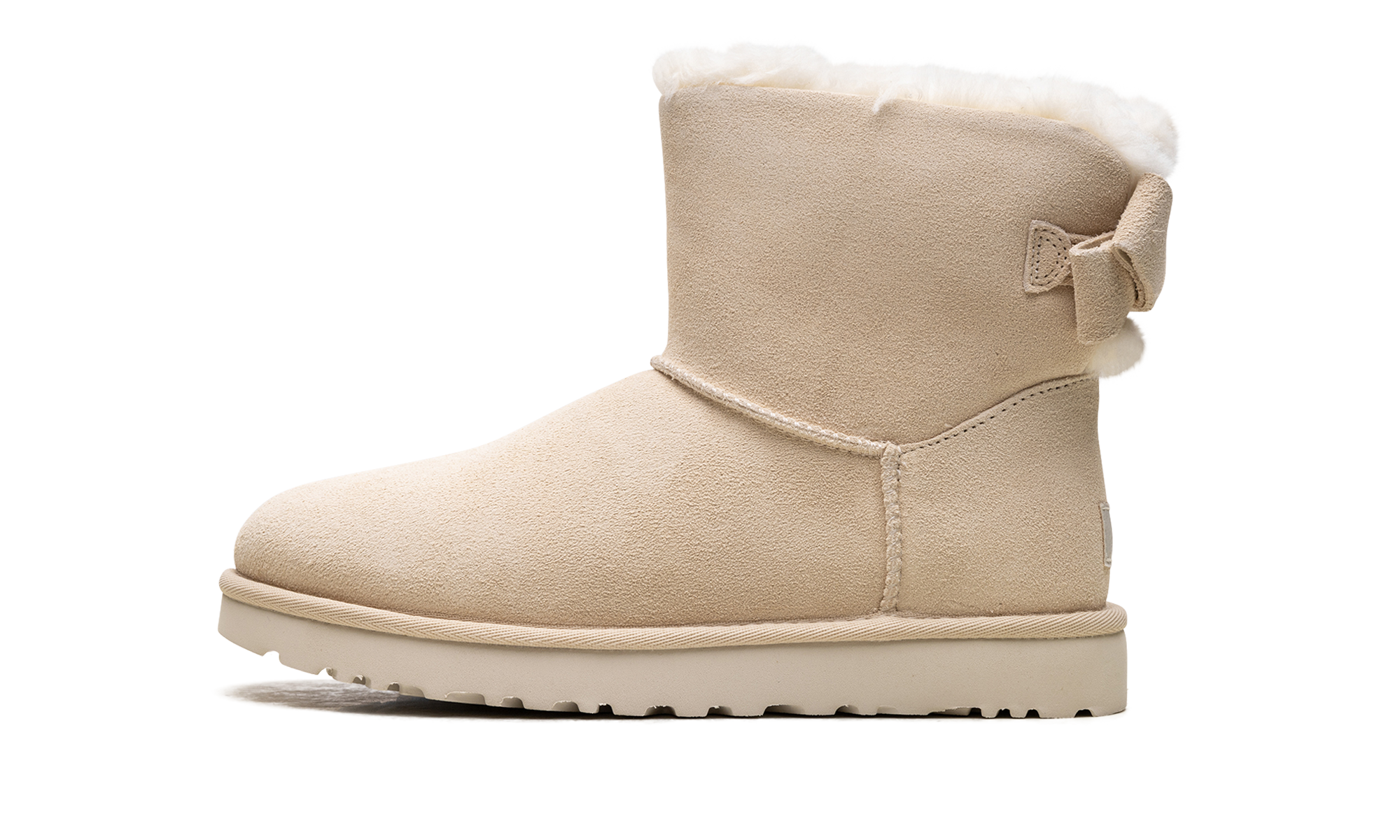 Mini Bailey Suede Bow Women "Cream"