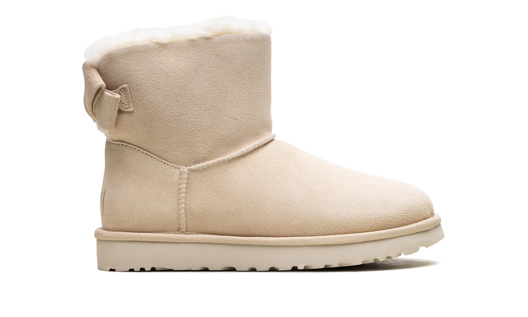 Mini Bailey Suede Bow Women "Cream"