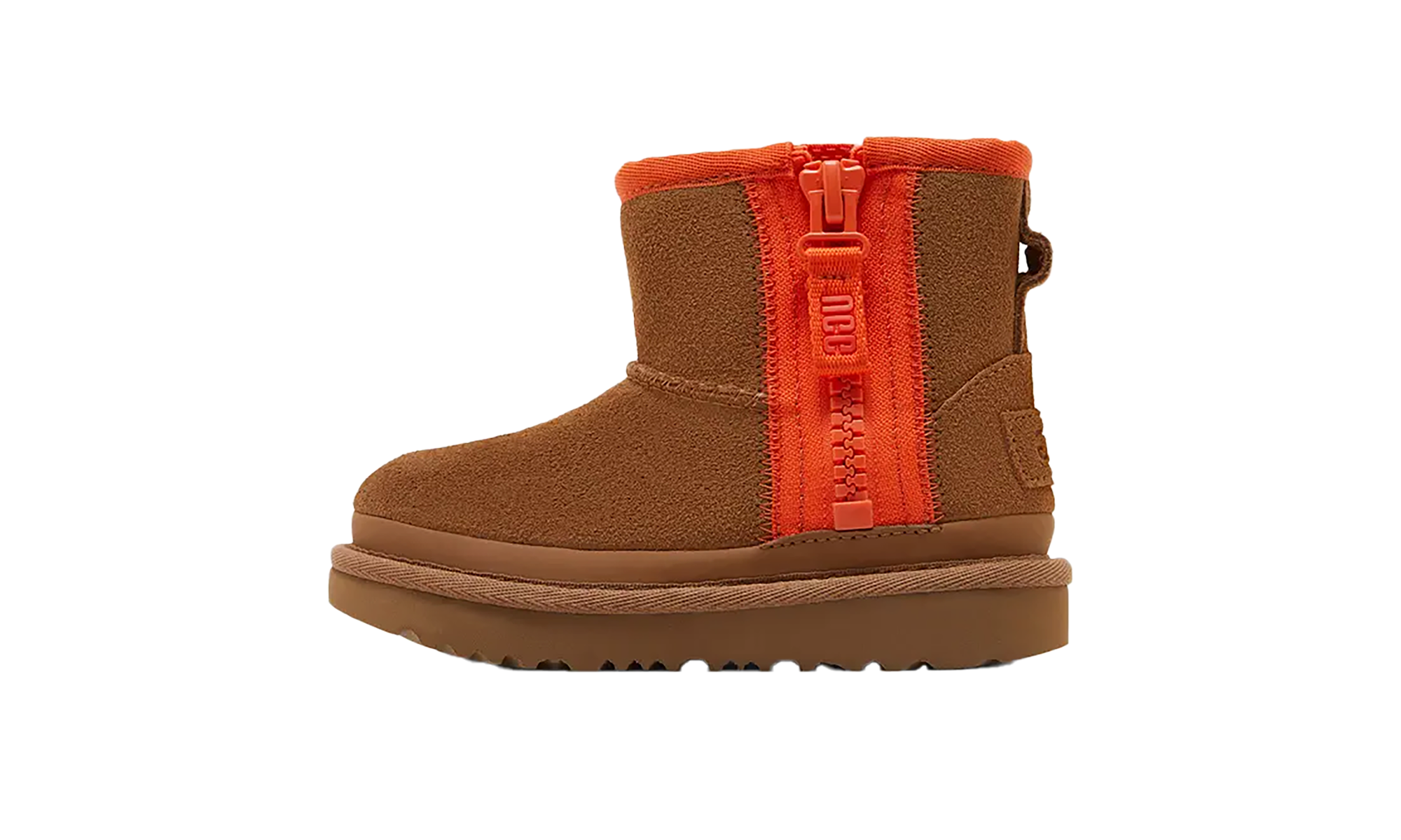 Mini Zipper Tape Logo Boot Td "Chestnut"