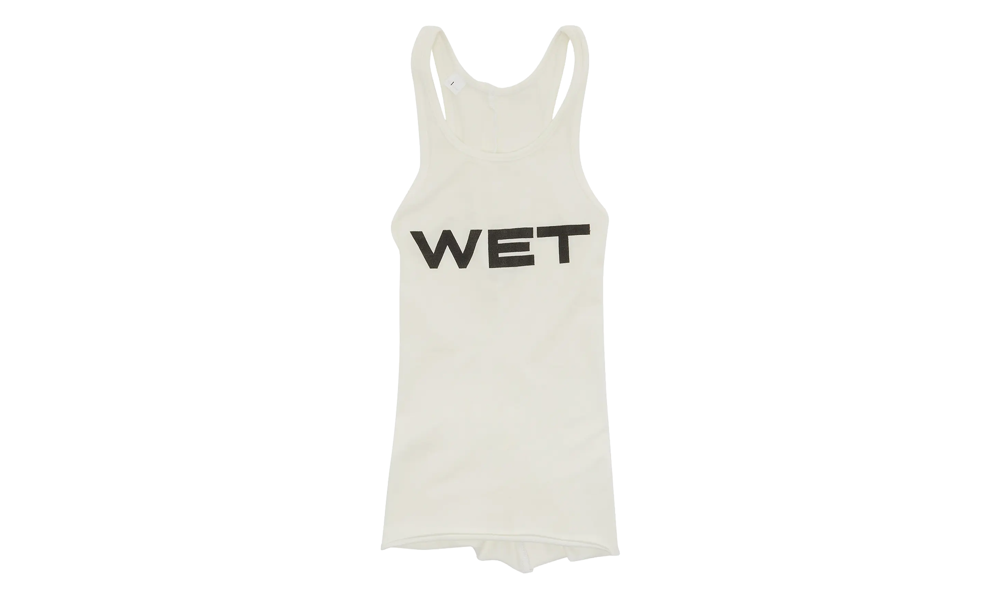 Mowalola Wet Tank Top "White"