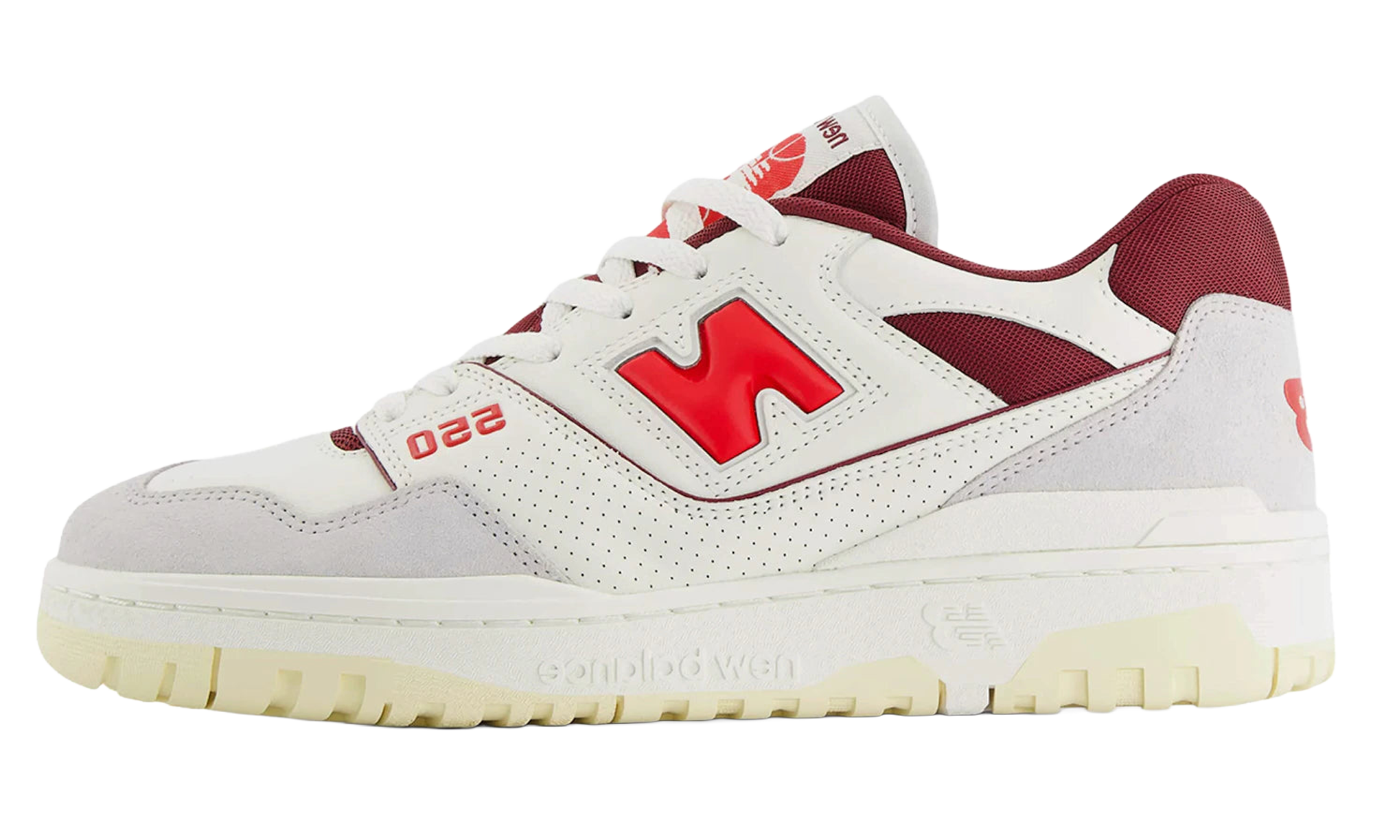 New Balance 550 "Sea Salt / True Red"