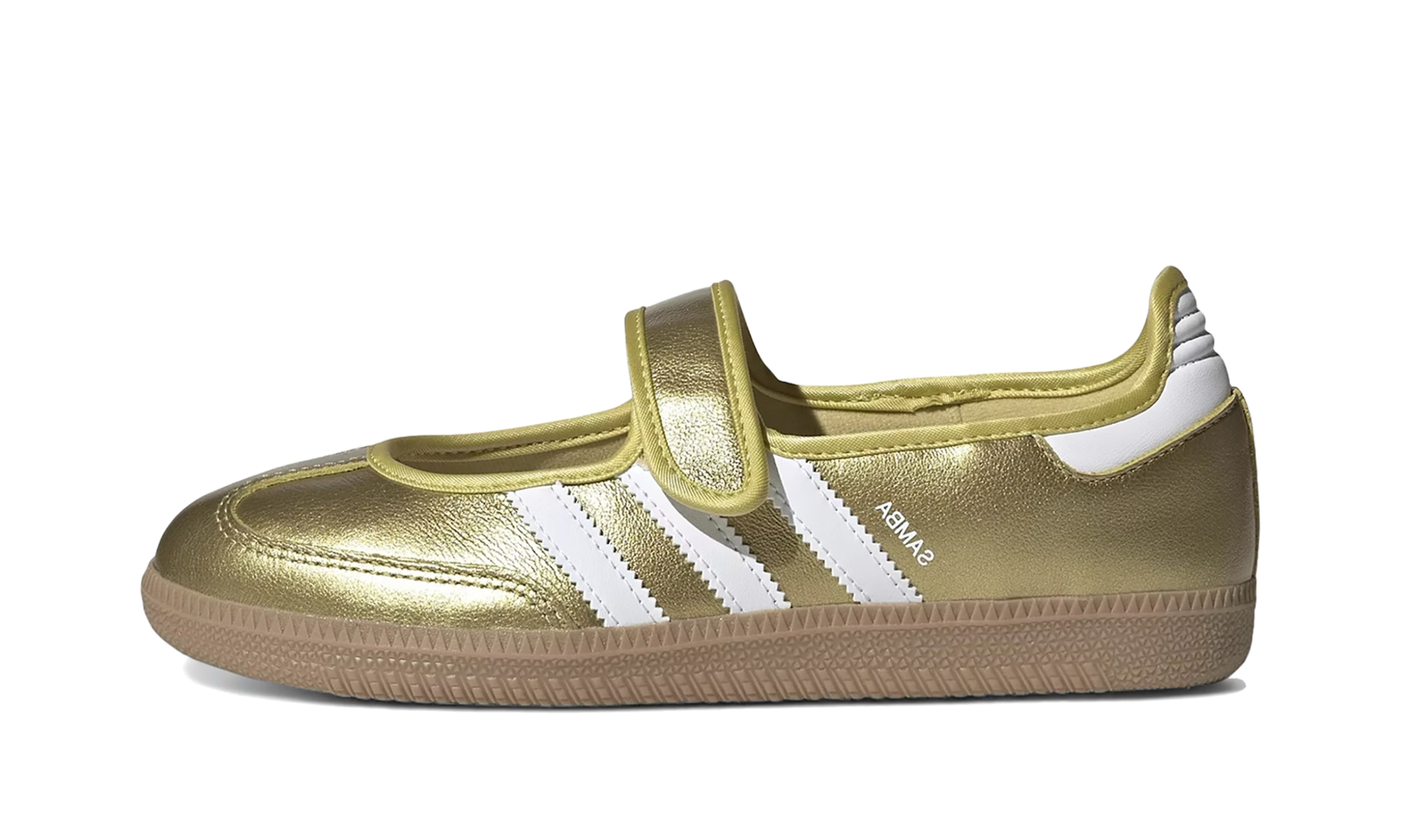 Samba Jane Women "Gold Metallic White"