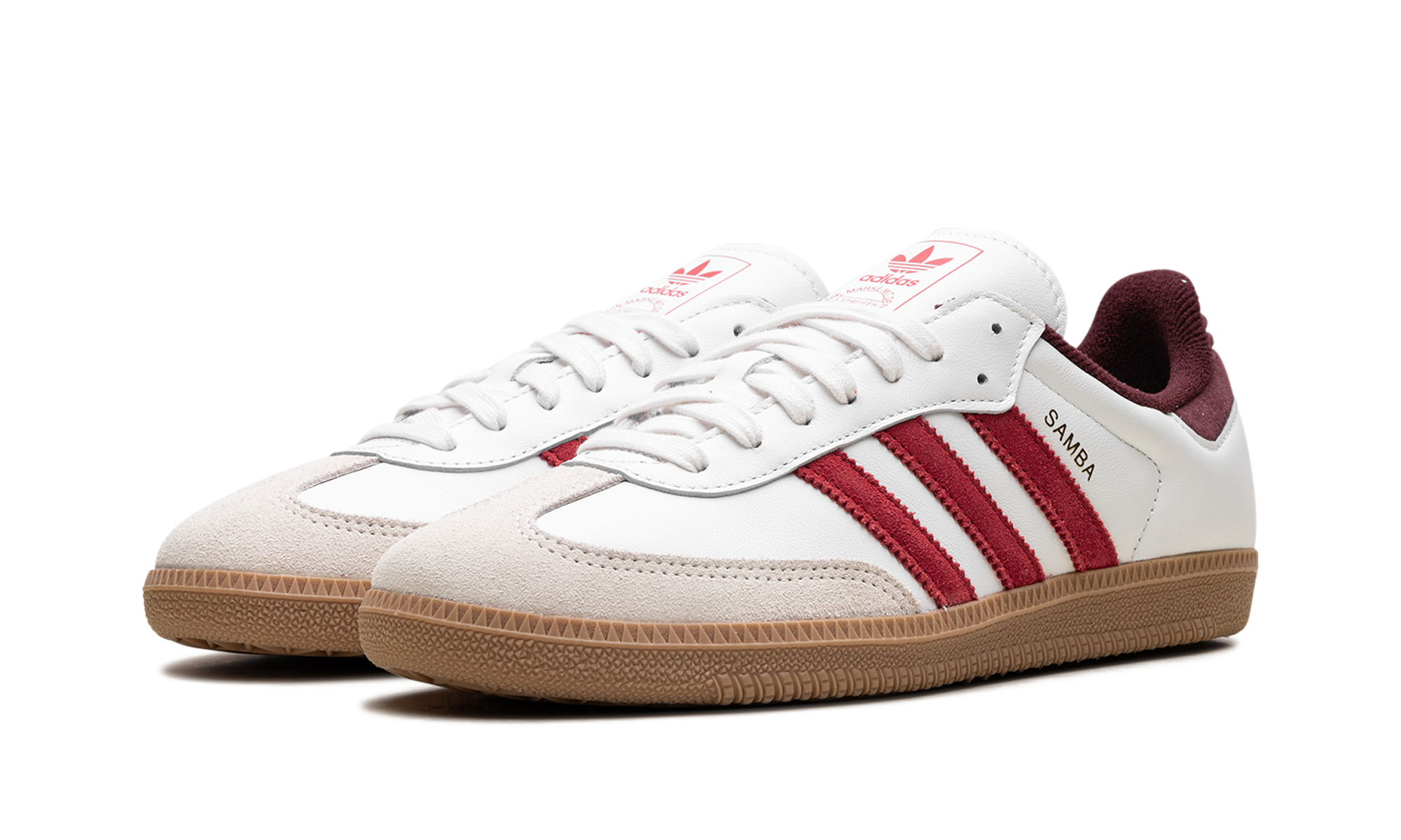 Samba OG "Core White Better Scarlet"