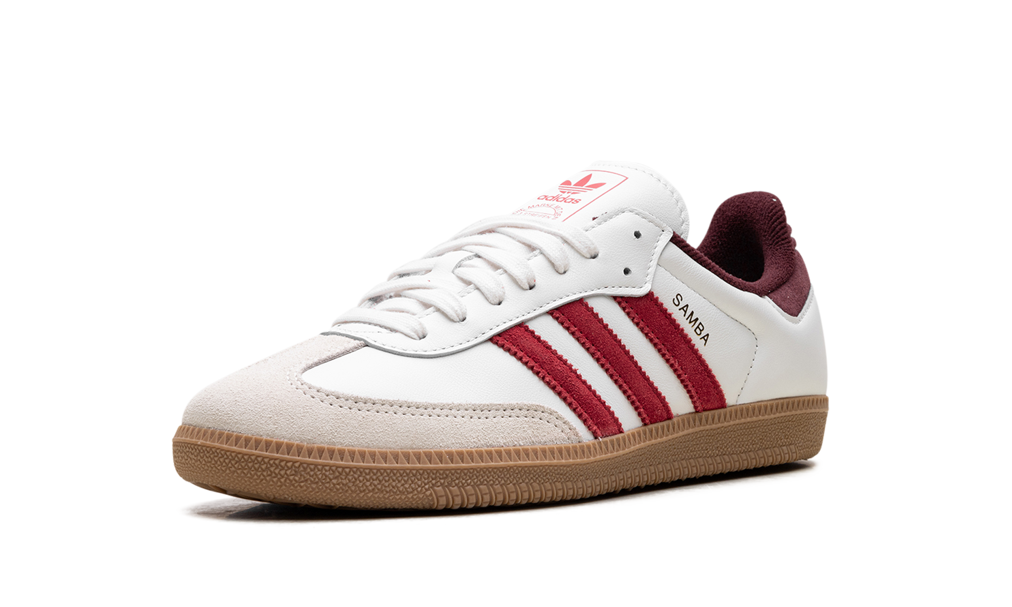 Samba OG "Core White Better Scarlet"