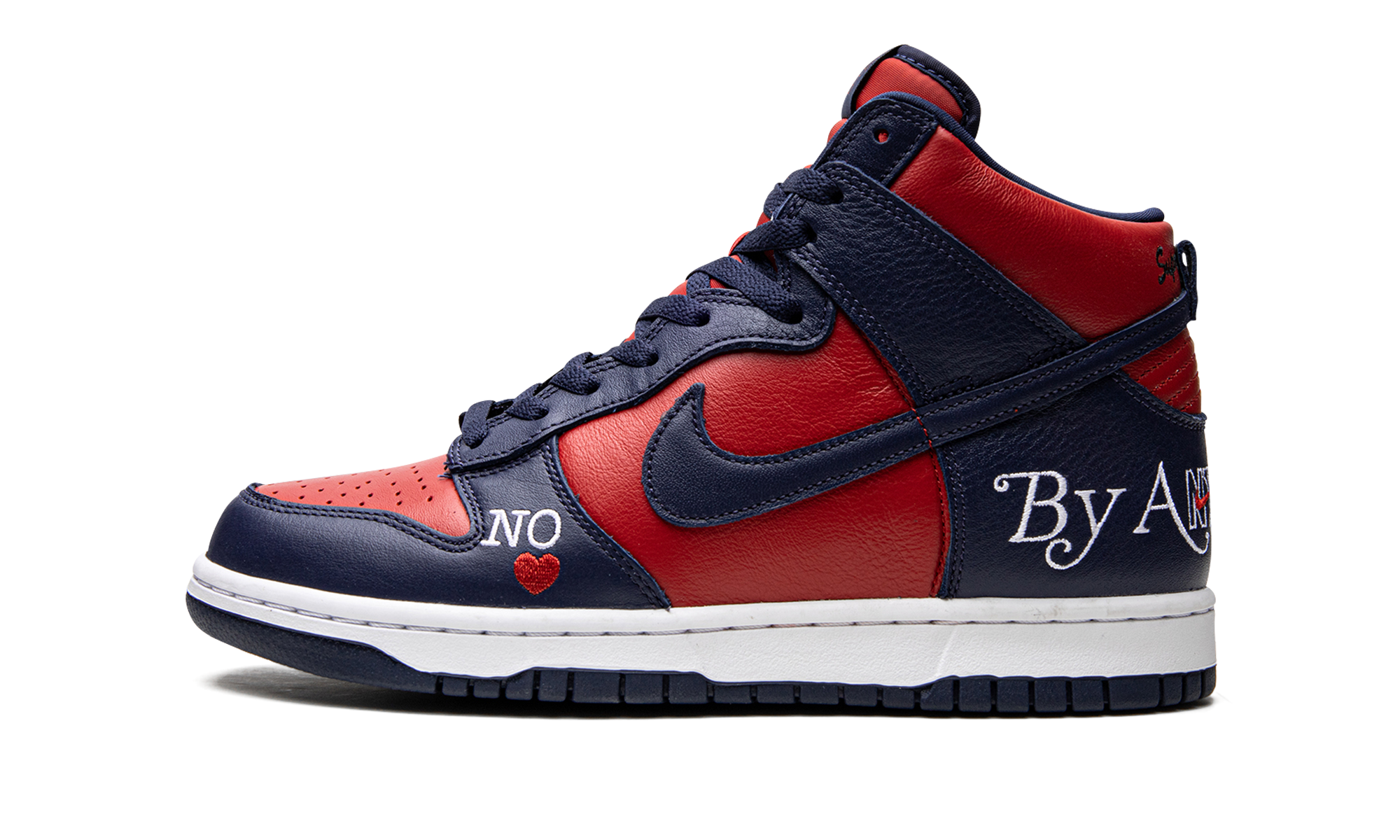 Sb Dunk High "Supreme - By Any Means - Navy/red"