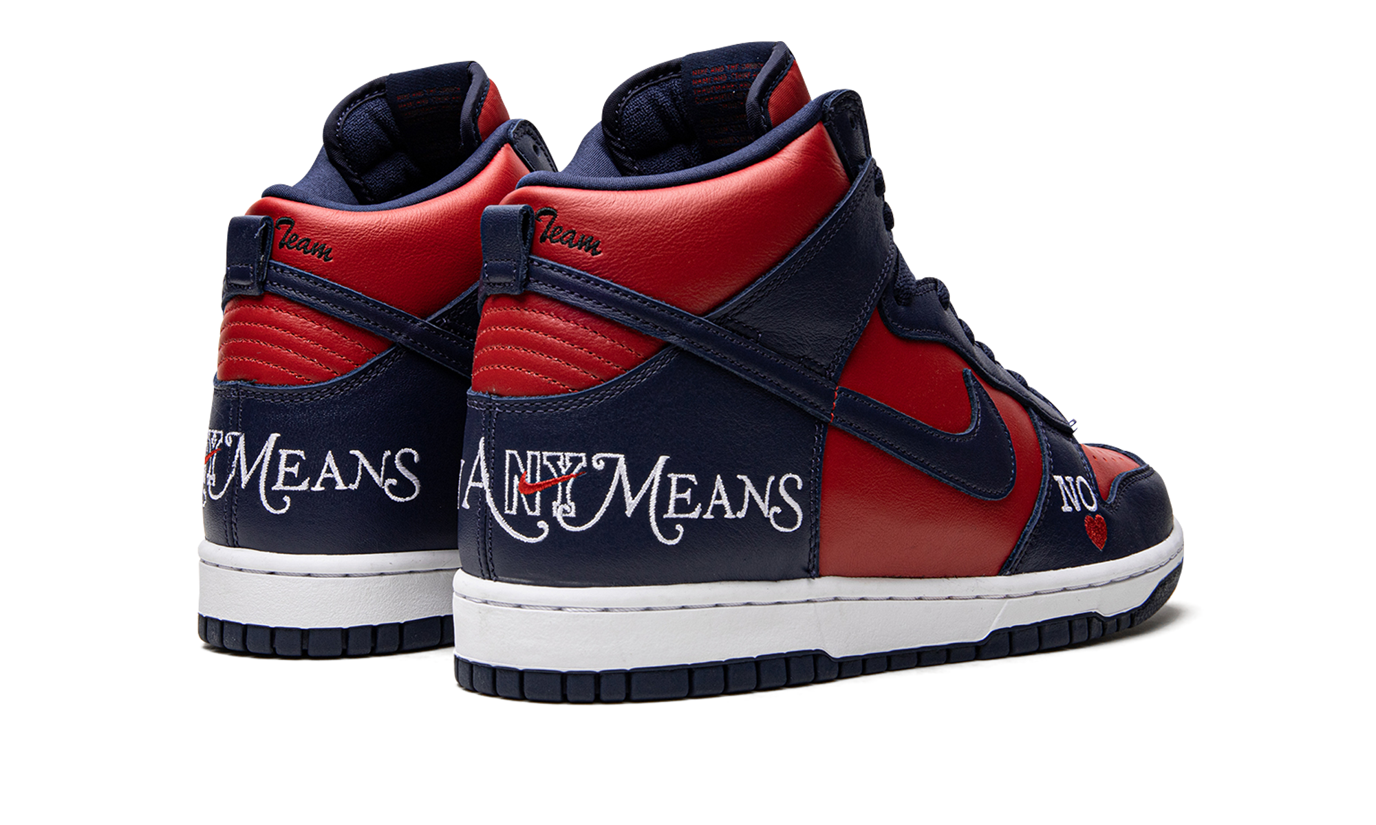 Sb Dunk High "Supreme - By Any Means - Navy/red"