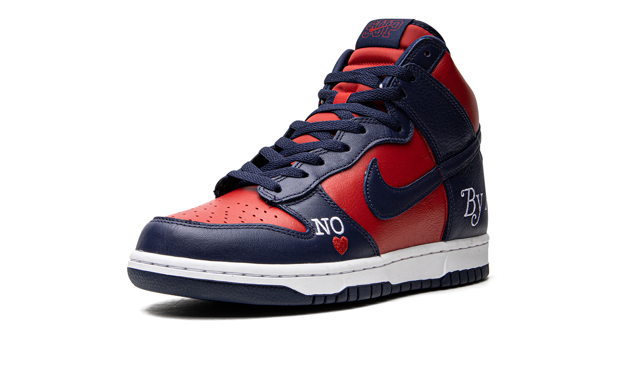 Sb Dunk High "Supreme - By Any Means - Navy/red"