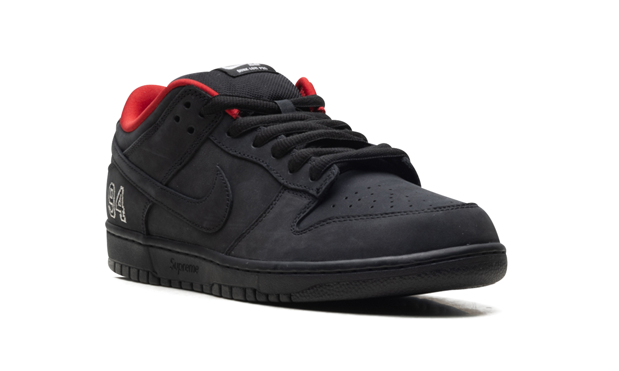Sb Dunk Low "Supreme - Black"