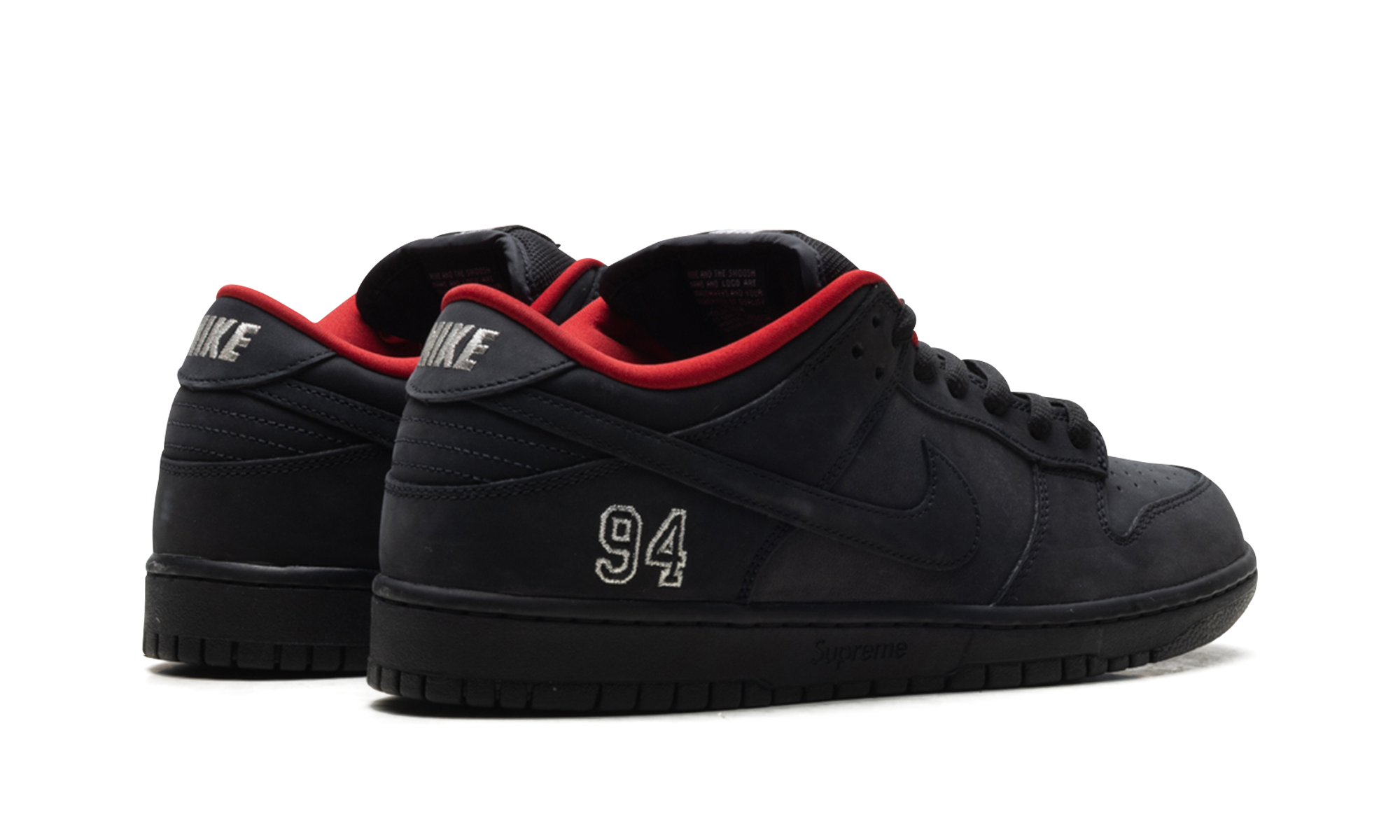 Sb Dunk Low "Supreme - Black"