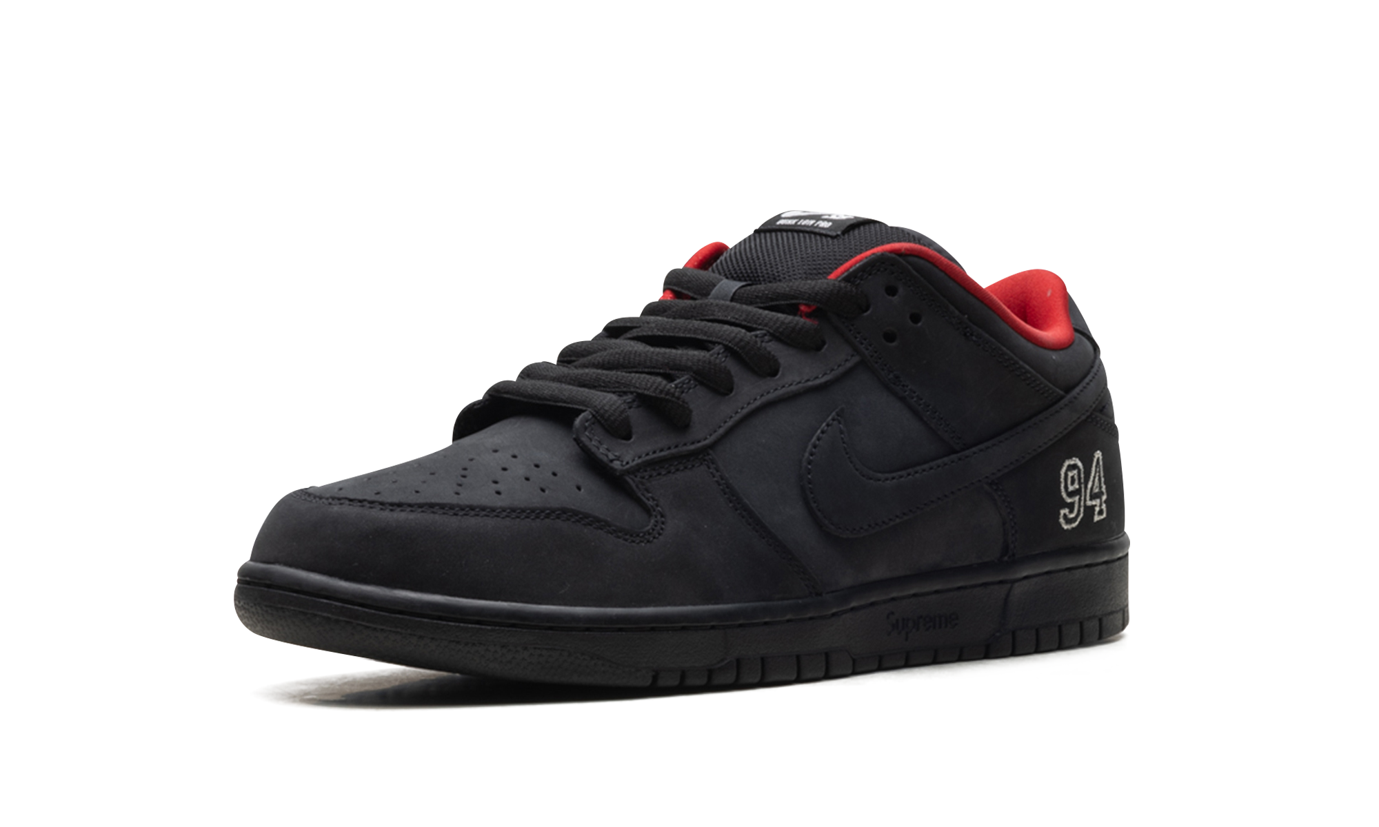 Sb Dunk Low "Supreme - Black"