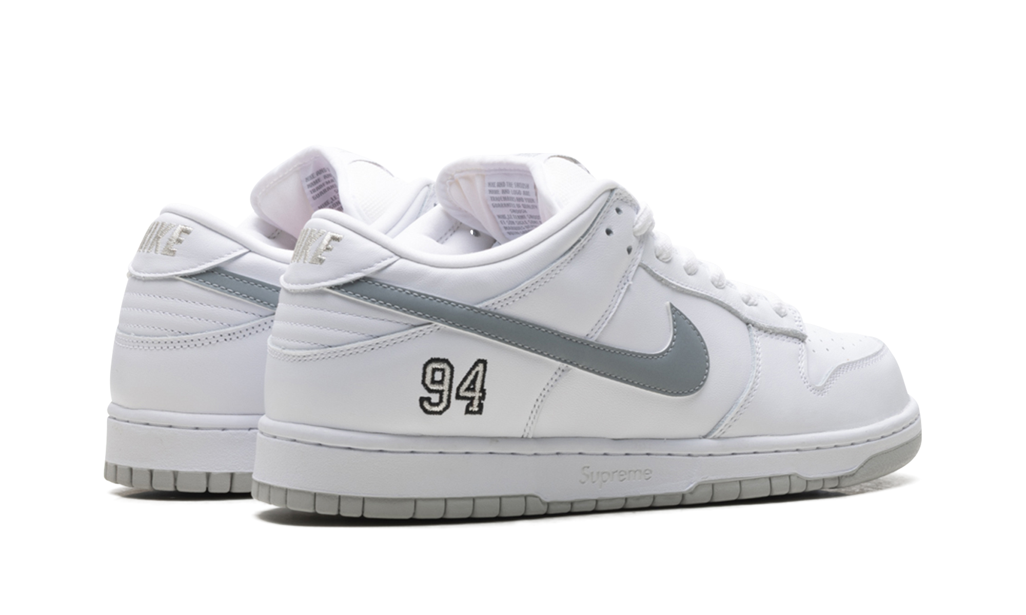 Sb Dunk Low "Supreme - White"