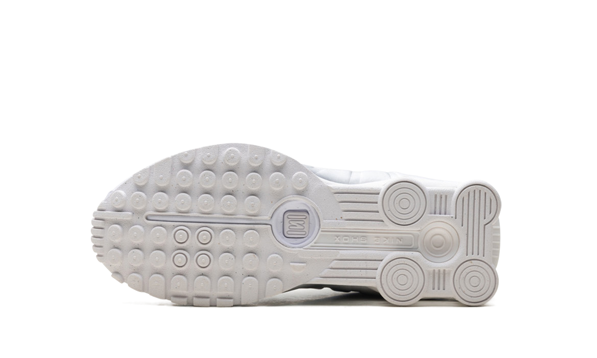 Shox R4 GS "White Bright Crimson Metallic Silver"