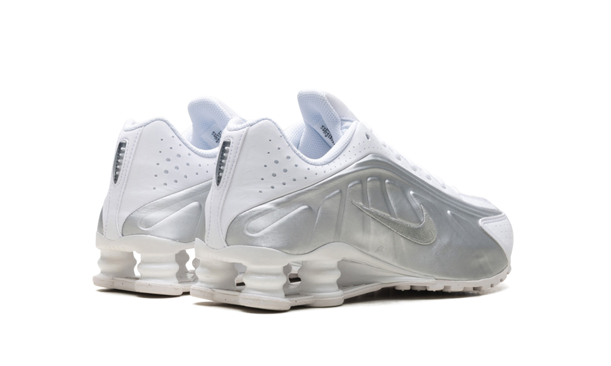 Shox R4 GS "White Bright Crimson Metallic Silver"