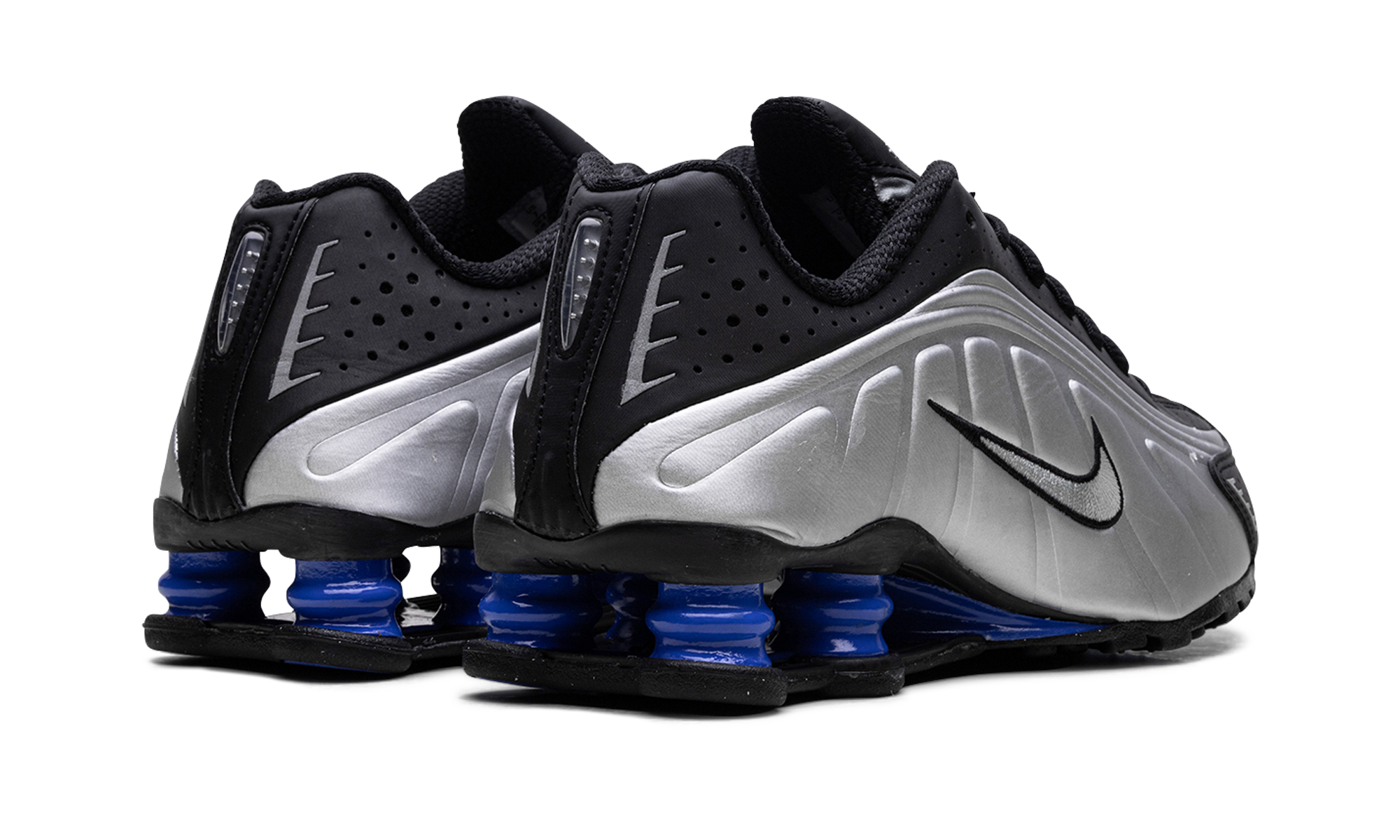 Shox R4 Women "Metallic Silver Black Racer Blue"