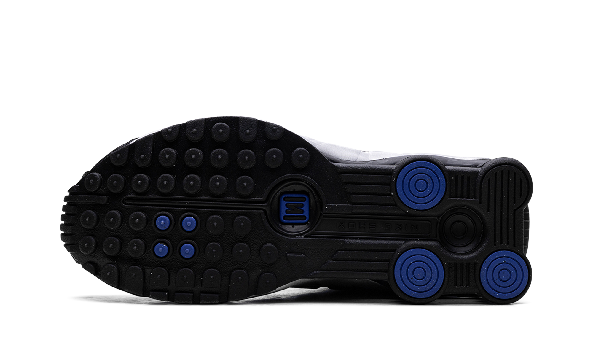 Shox R4 Women "Metallic Silver Black Racer Blue"