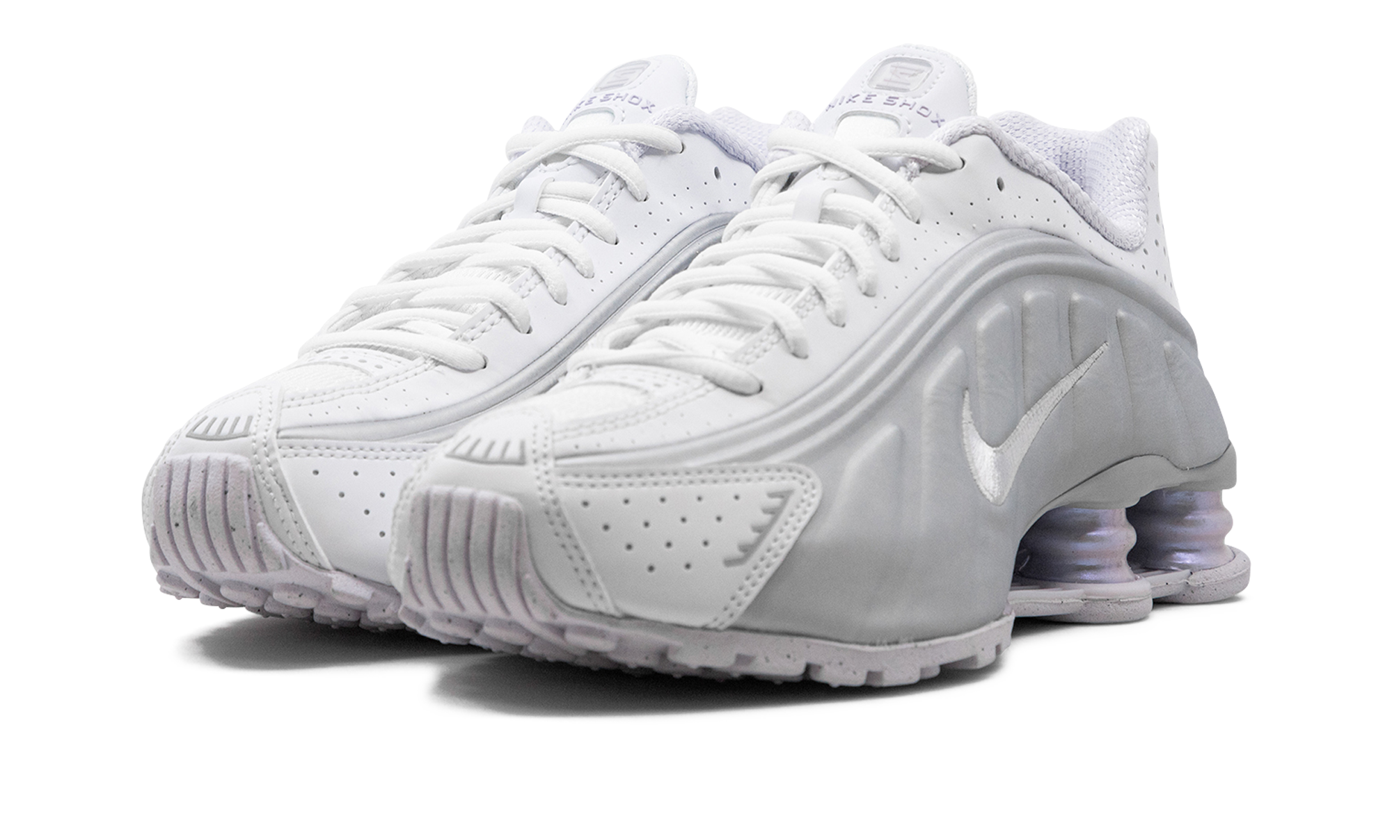 Shox R4 Women "White Metallic Platinum"