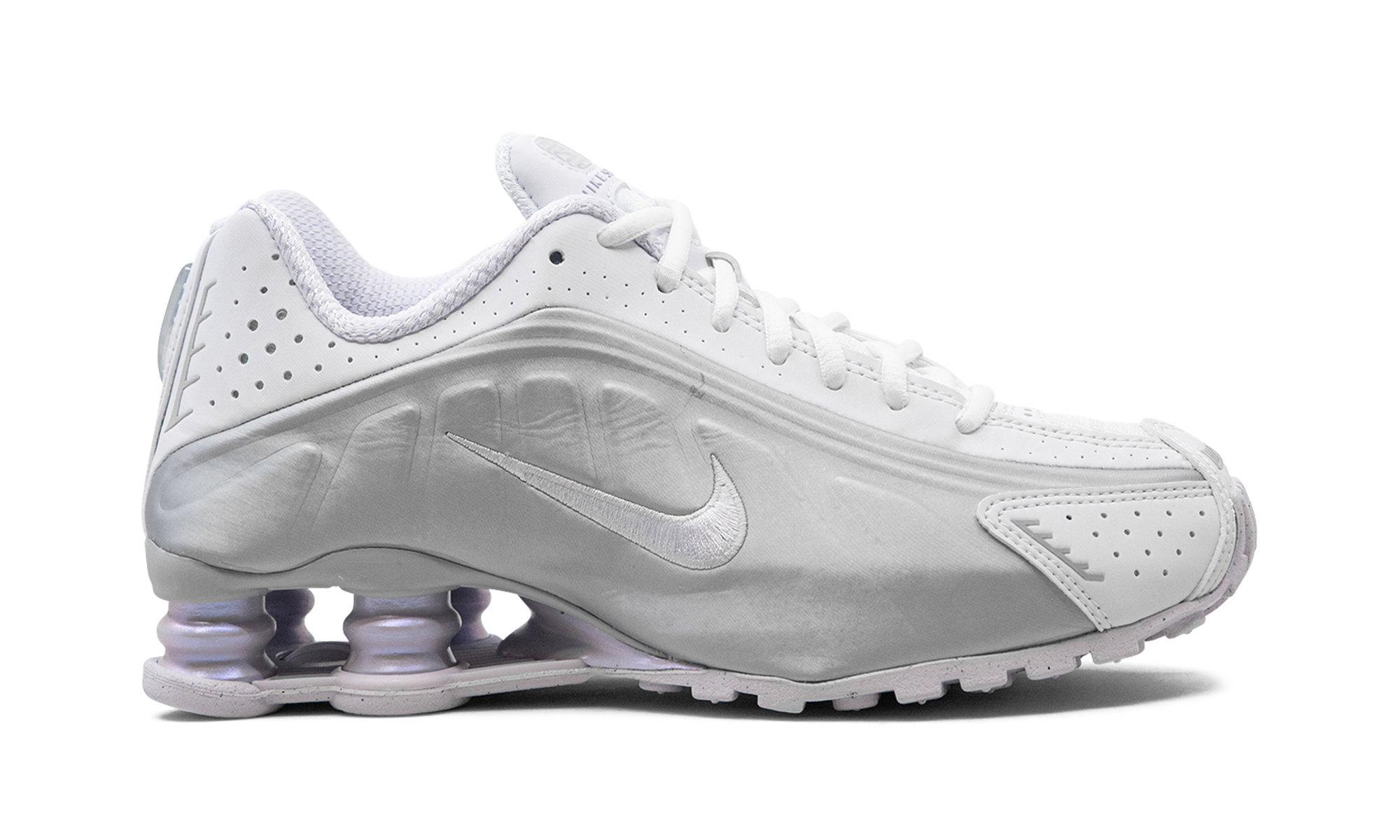 Shox R4 Women "White Metallic Platinum"