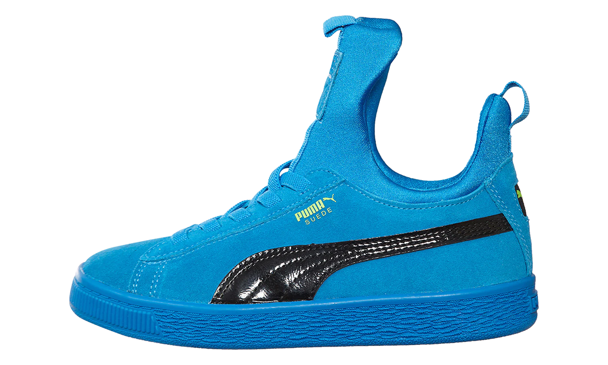 Suede Fierce Patent Block Td "Blue"